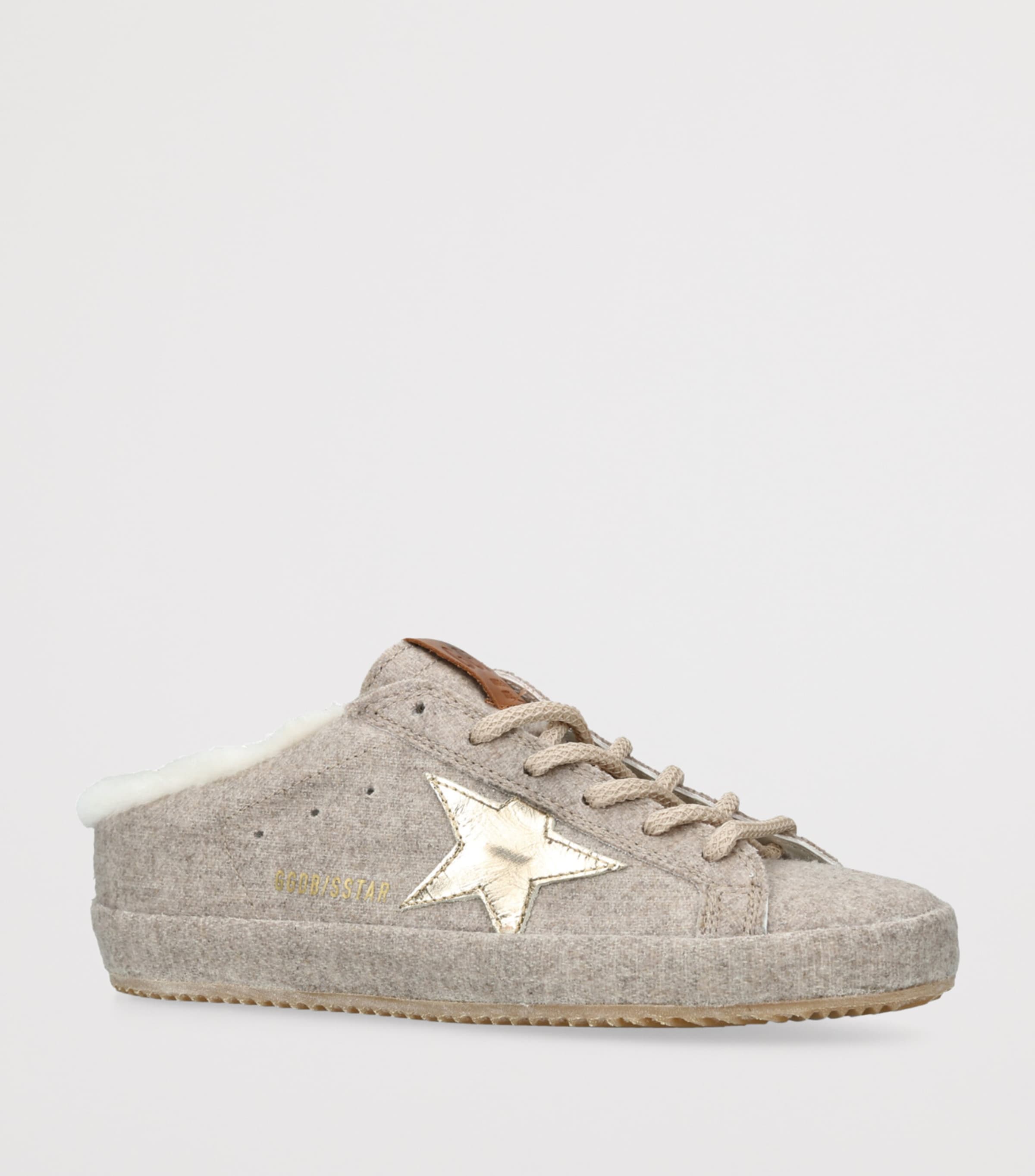 Wool-Blend Super-Star Sabot Sneakers CAMEL/COMB Image 3