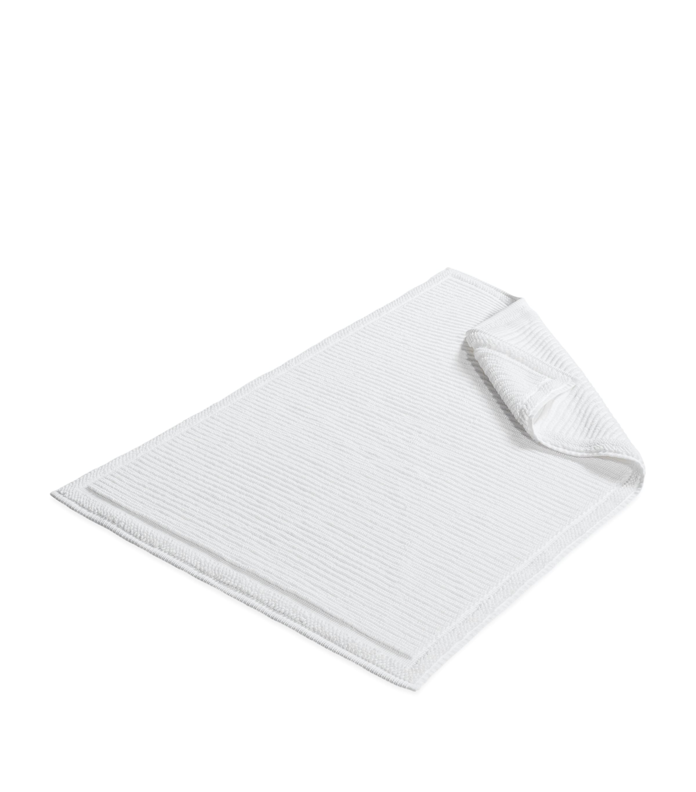 Hamam Organic Cotton Raya Bath Rug In White