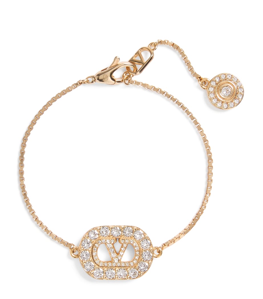 Valentino Garavani Crystal VLogo Signature Bracelet Image 1