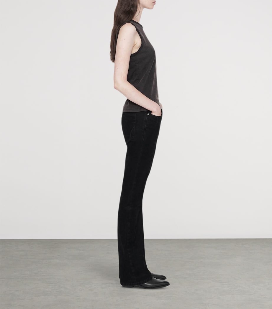 AllSaints Womens Organic Cotton Jenny Tank Top Washed Black Image 6