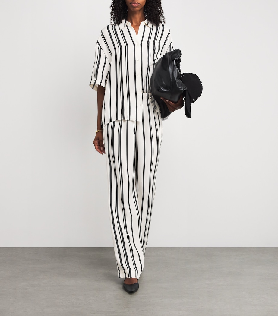 Satin Stripe Elain Trousers PRINT Image 2