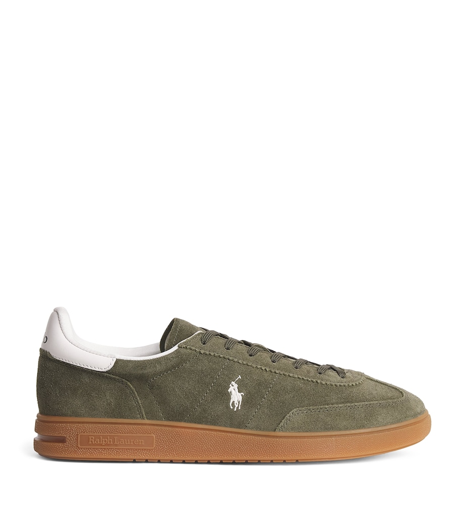 Polo Ralph Lauren Suede Bedford Sneakers Armadillo/dckwsh Wht Image 1