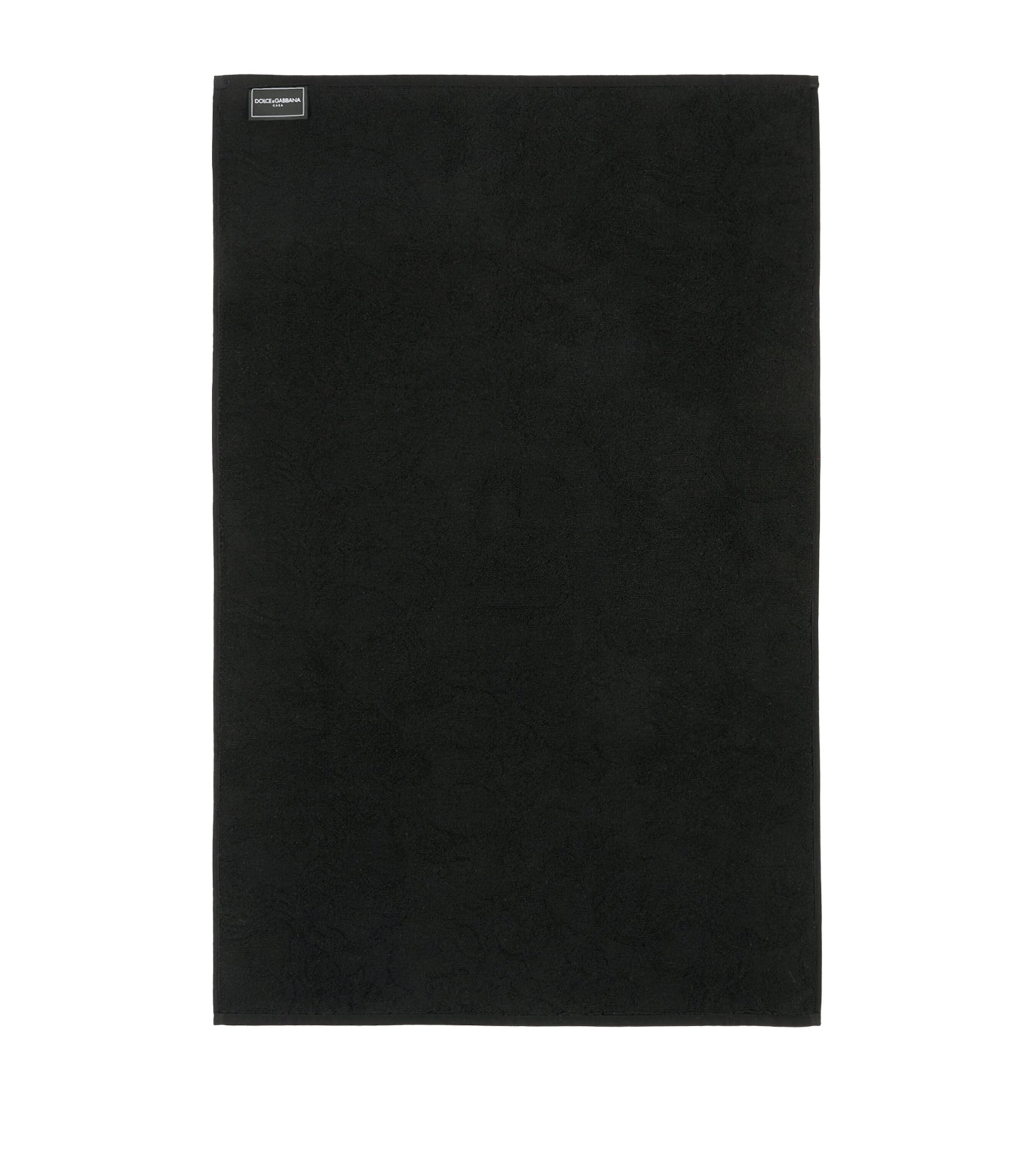 Dolce&Gabbana Casa Logo Bath Mat (87cm x 54cm) Nero Image 2