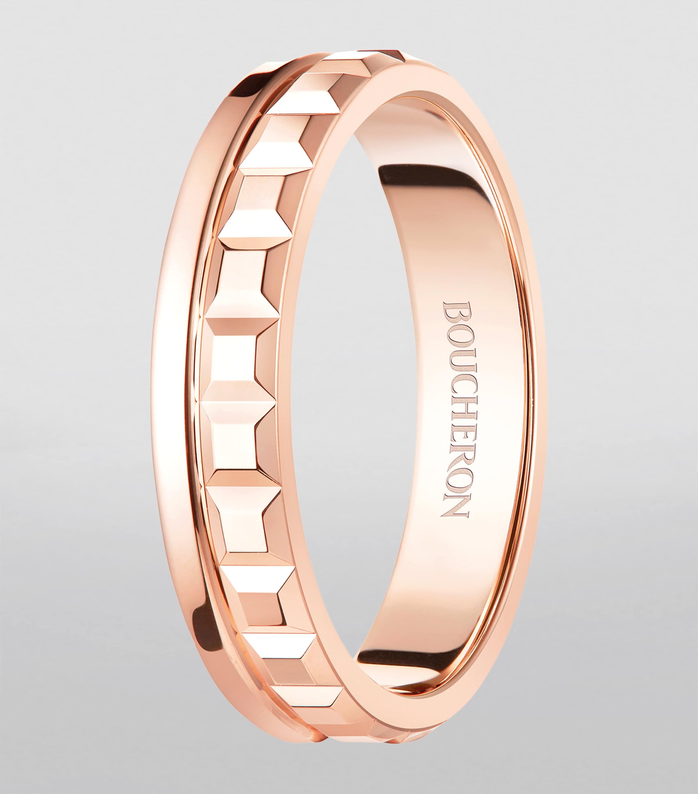 Pink Gold Quatre Radiant Edition Wedding Band ROSE GOLD Image 2