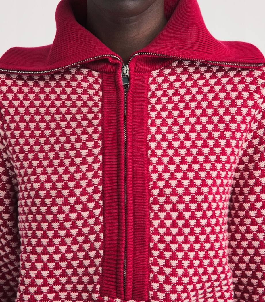 Varley Womens Cotton Lloyd Sweater Rich Raspberry Image 3