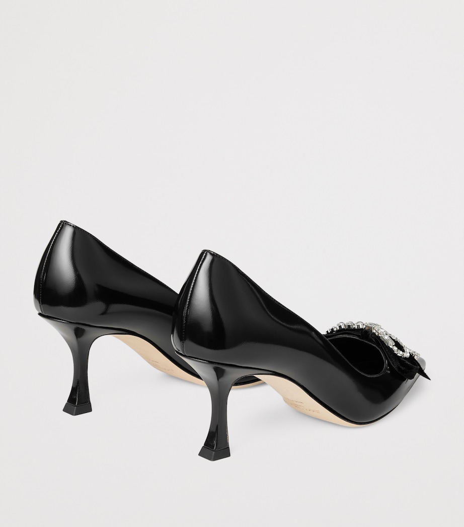 Auria 70 Patent Leather Pumps BLACK/CRYSTAL Image 4