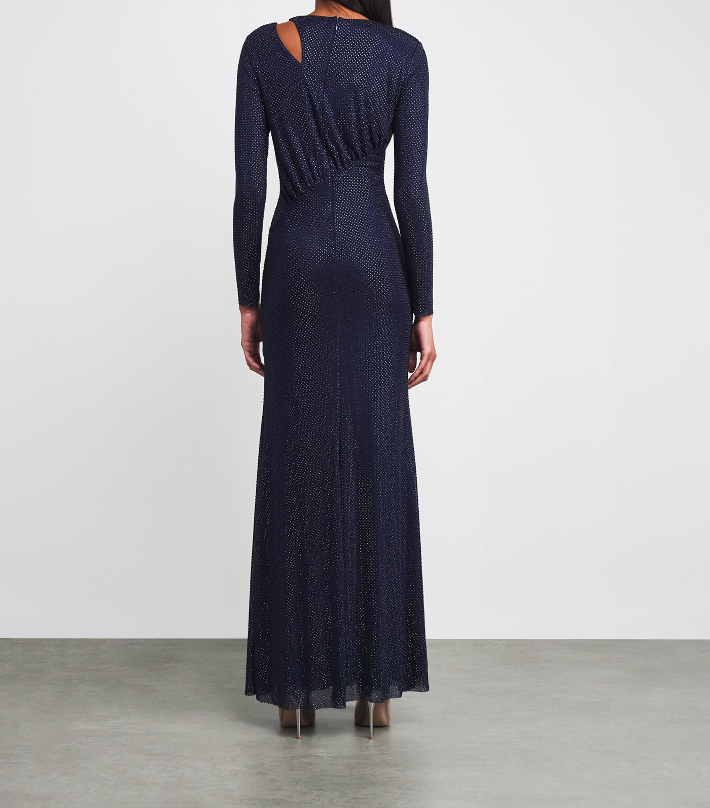 Embellished Cut-Out Maxi Dress NAVY Image 3