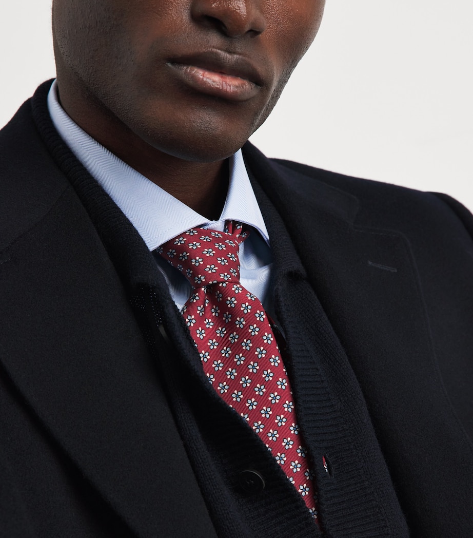 E. Marinella Silk Printed Tie Red Image 2
