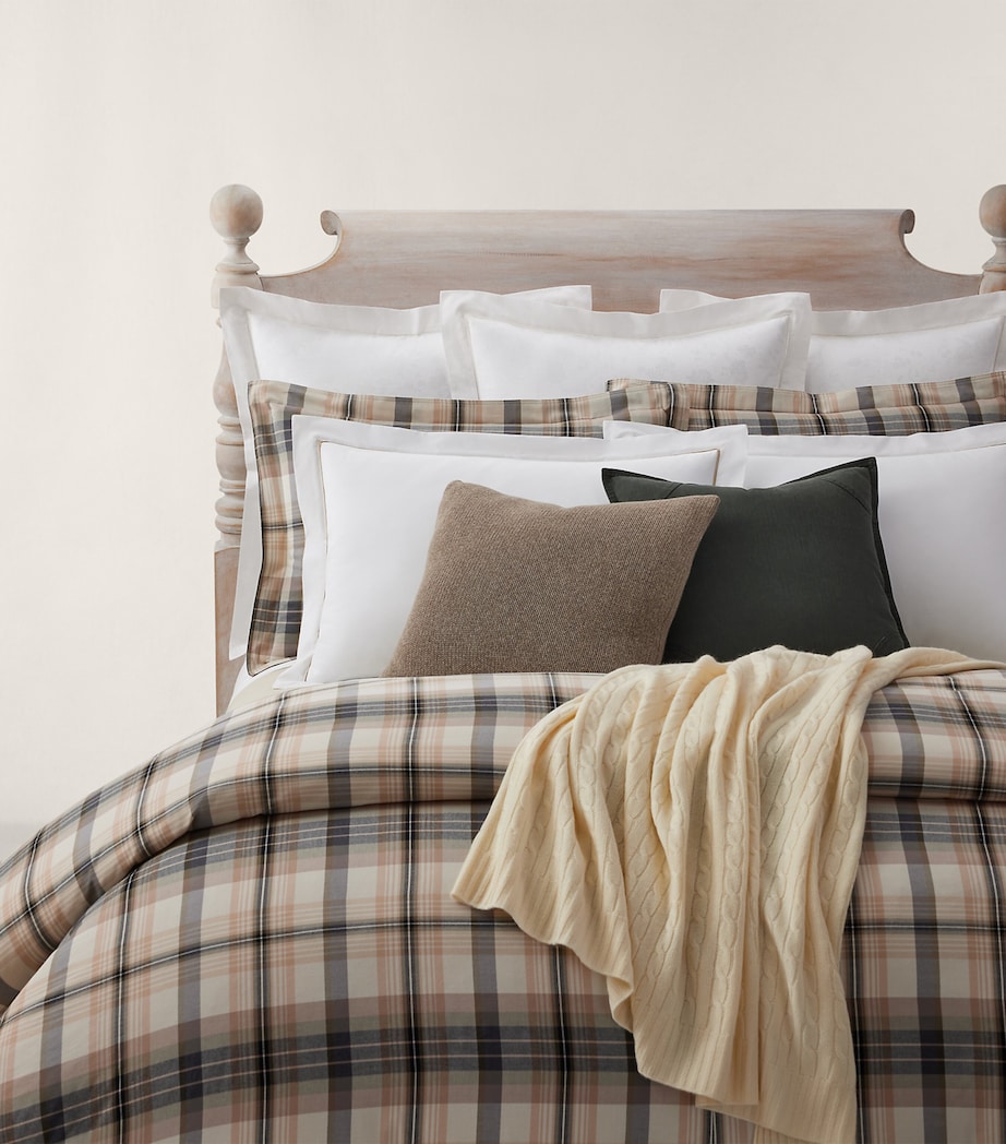 Adelina Square Oxford Pillowcase (65cm x 65cm) OATMEAL Image 2