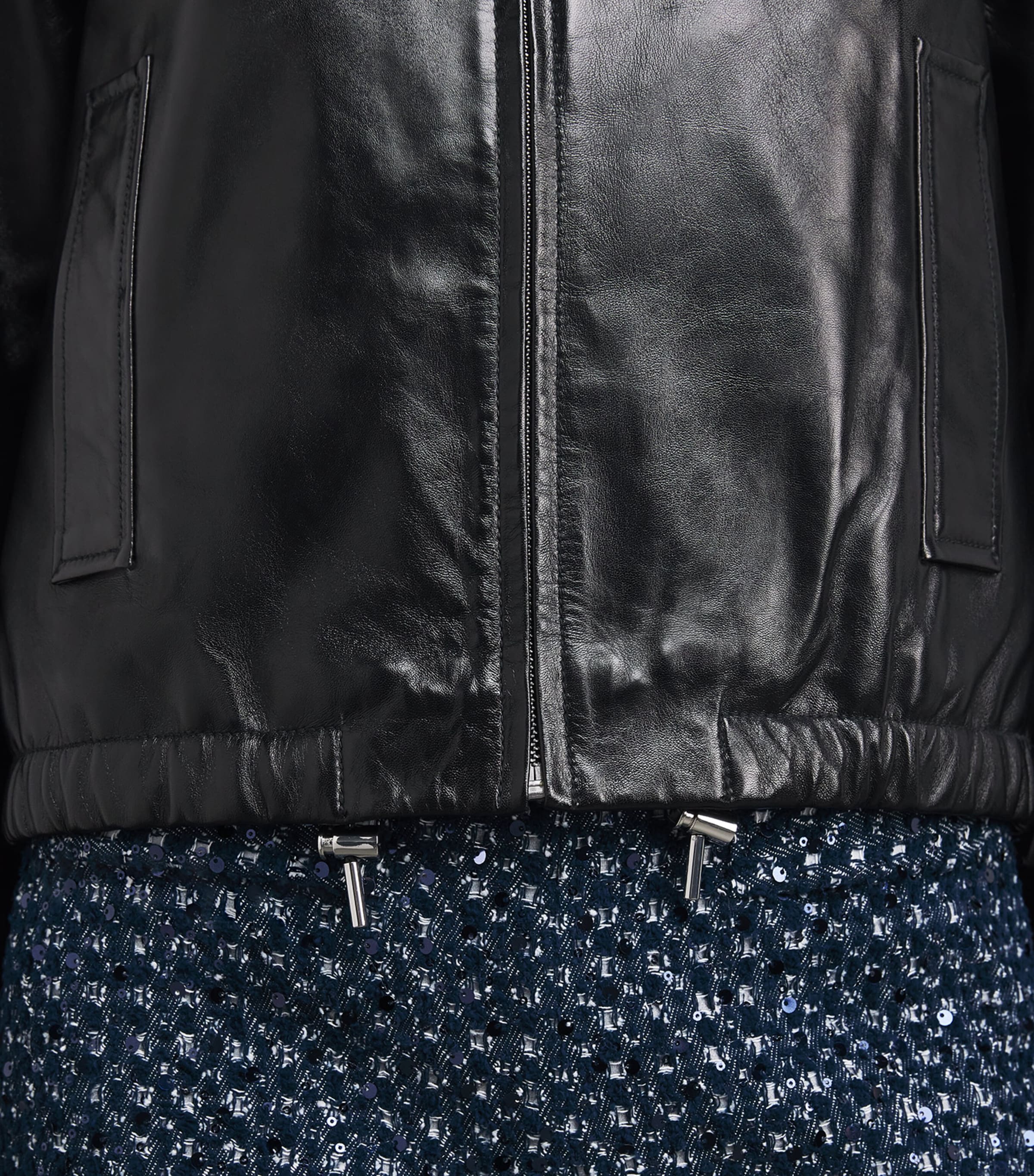 Leather Jacket BLACK Image 3