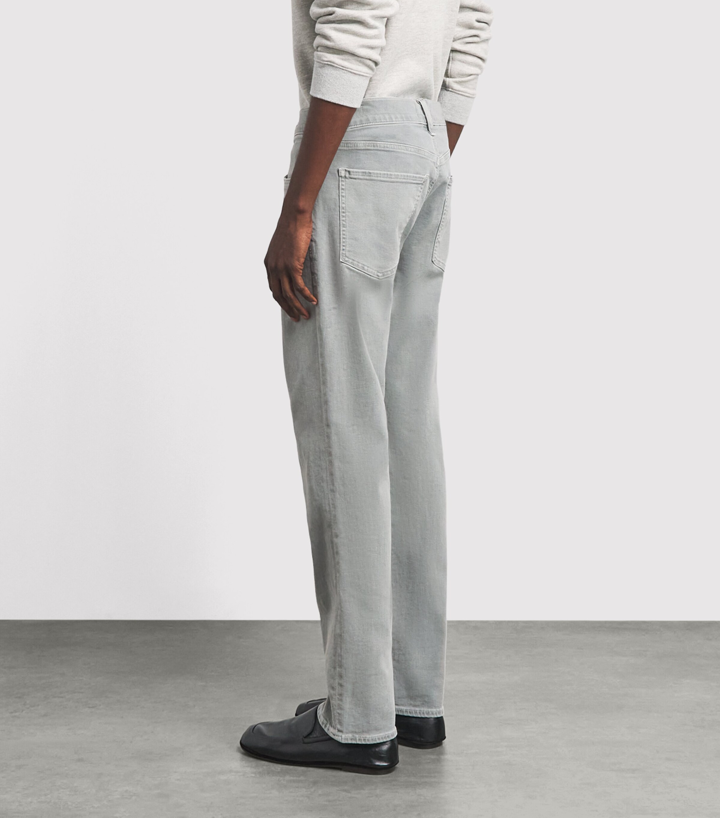 Citizens of Humanity Mens Elijah Straight Perform Jeans Sea Grey Image 5