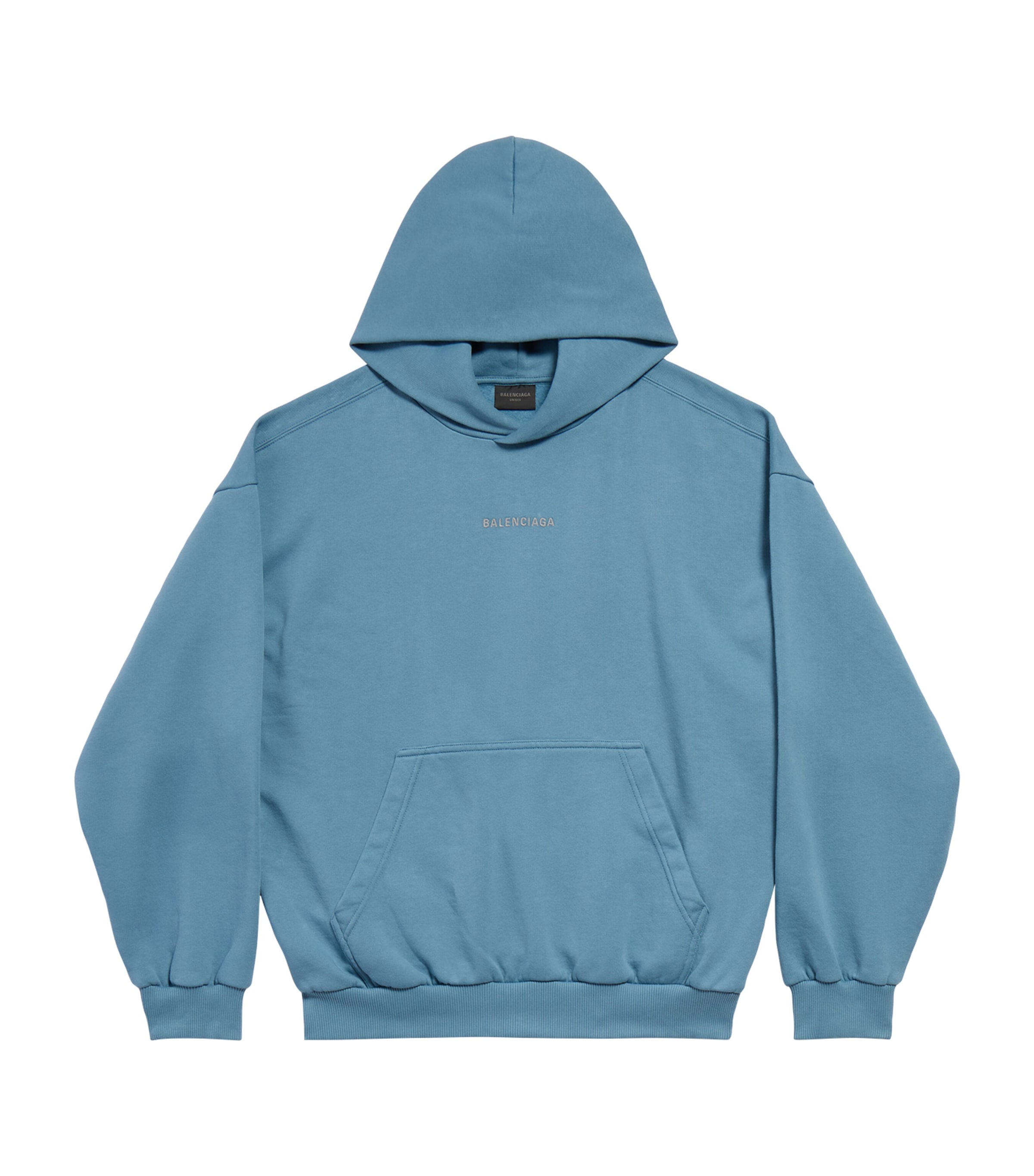 Balenciaga Back Reflective Hoodie Medium Fit In Grey Blue In Grey