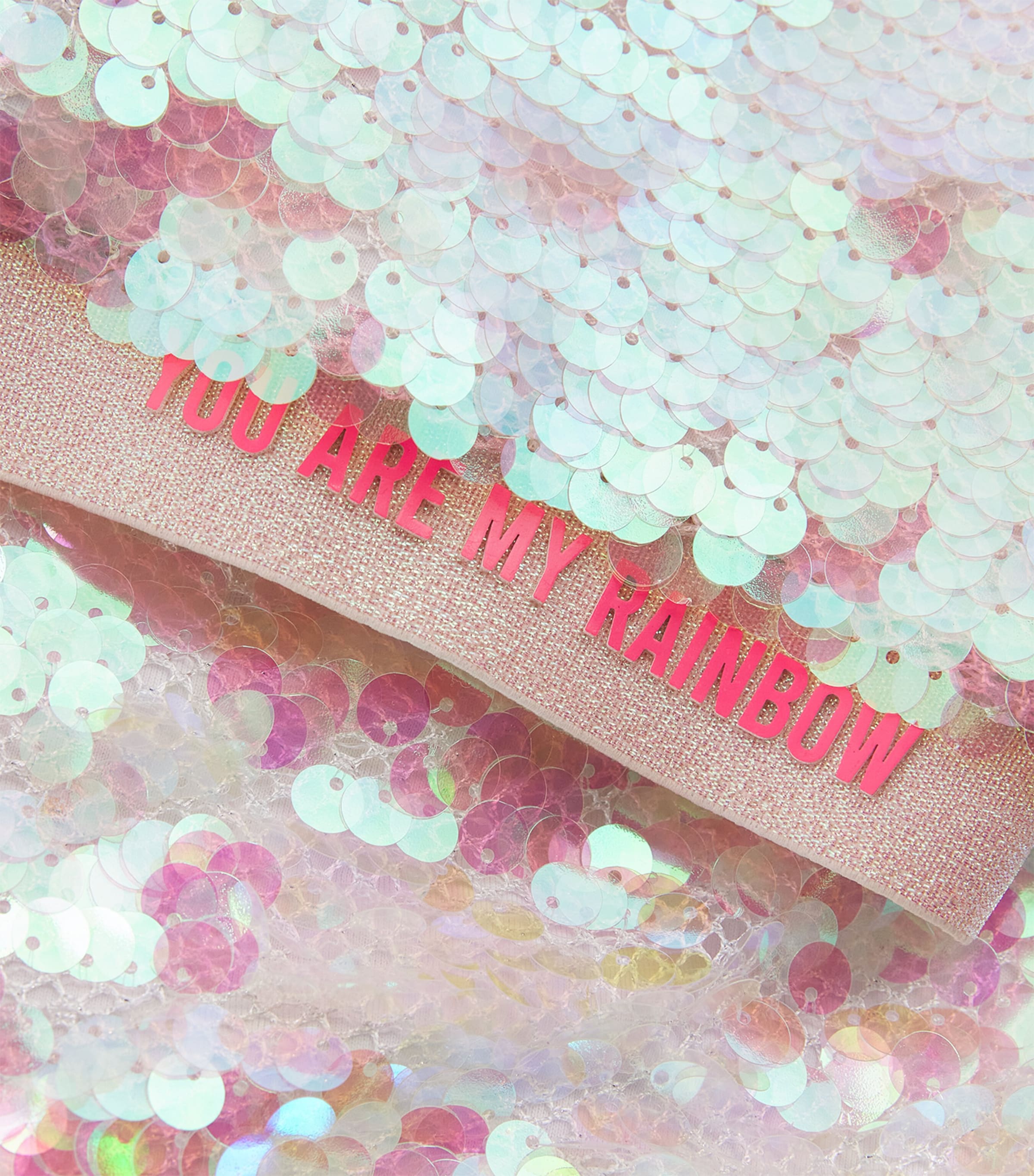 Sequin Bomber Jacket (4-12 Years) 111WHITE Image 3