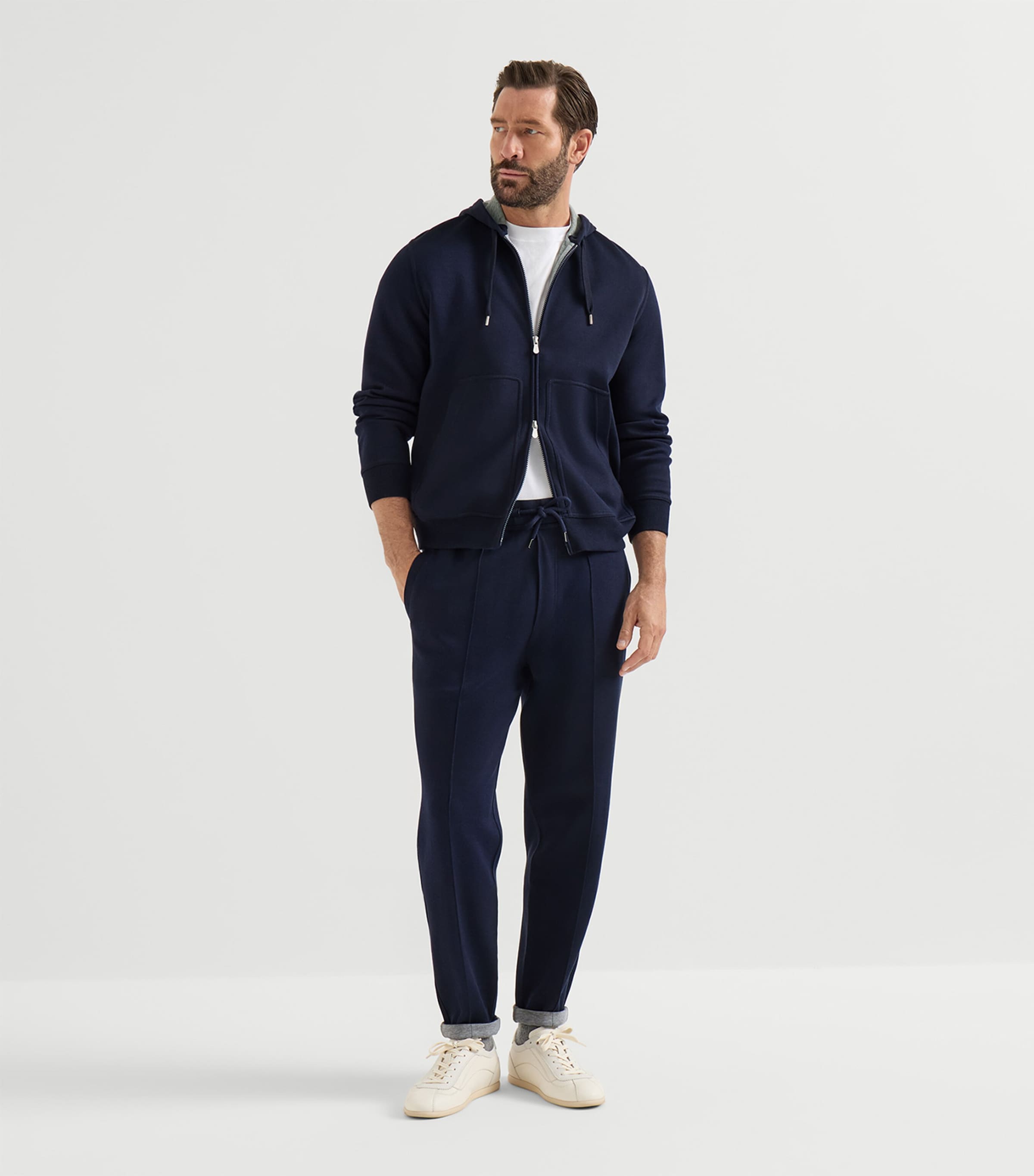 Brunello Cucinelli Mens French Terry Drawstring Sweatpants Image 5