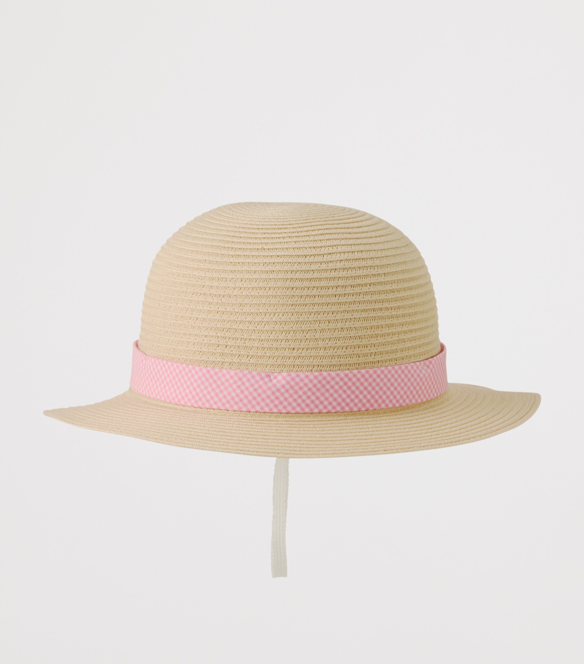 Miki House Gingham-Trim Bunny Sun Hat Image 4