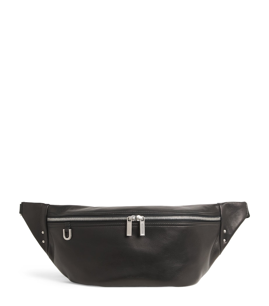 Rick Owens Large Leather Geo Belt Bag Black Image 1