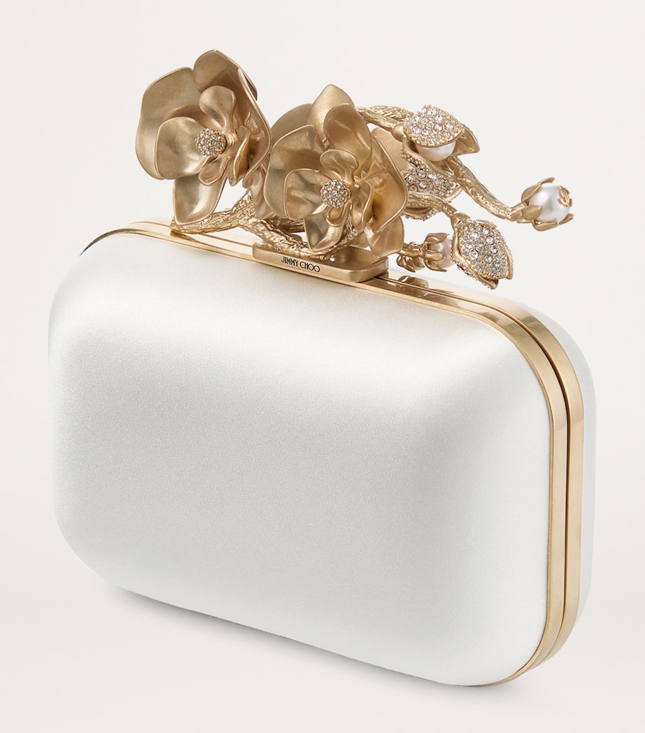 Cloud Satin Clutch Bag IVORY Image 2