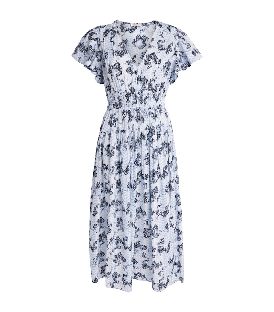 Ulla Johnson Womens Cotton-Blend Lyria Midi Dress Ciel Image 1