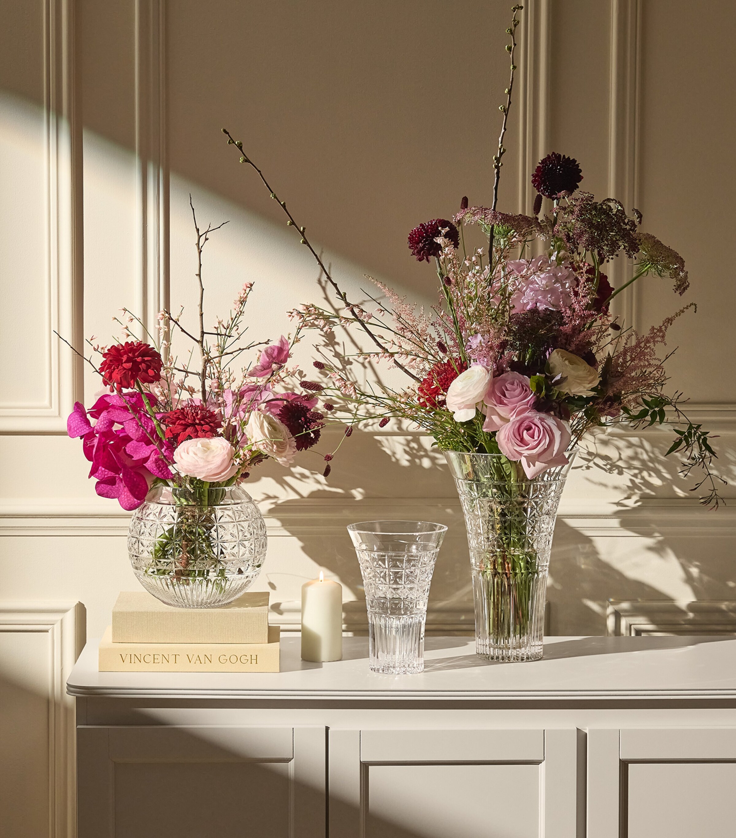 Waterford Mastercraft Powerscourt Vase (20cm) Clear Image 2