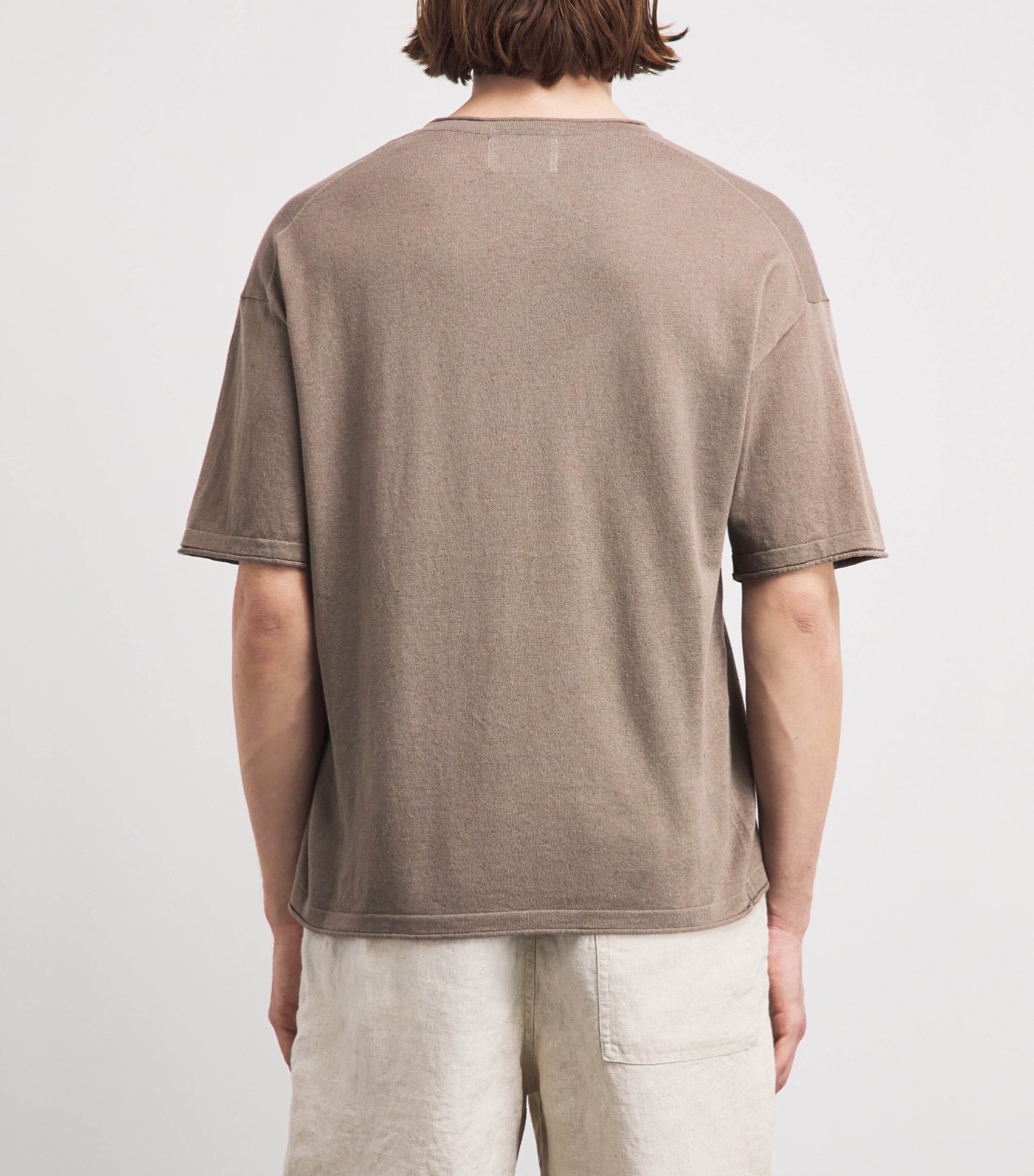 NN.07 Mens Cotton-Linen Ryan T-Shirt Clay Mirage Image 5