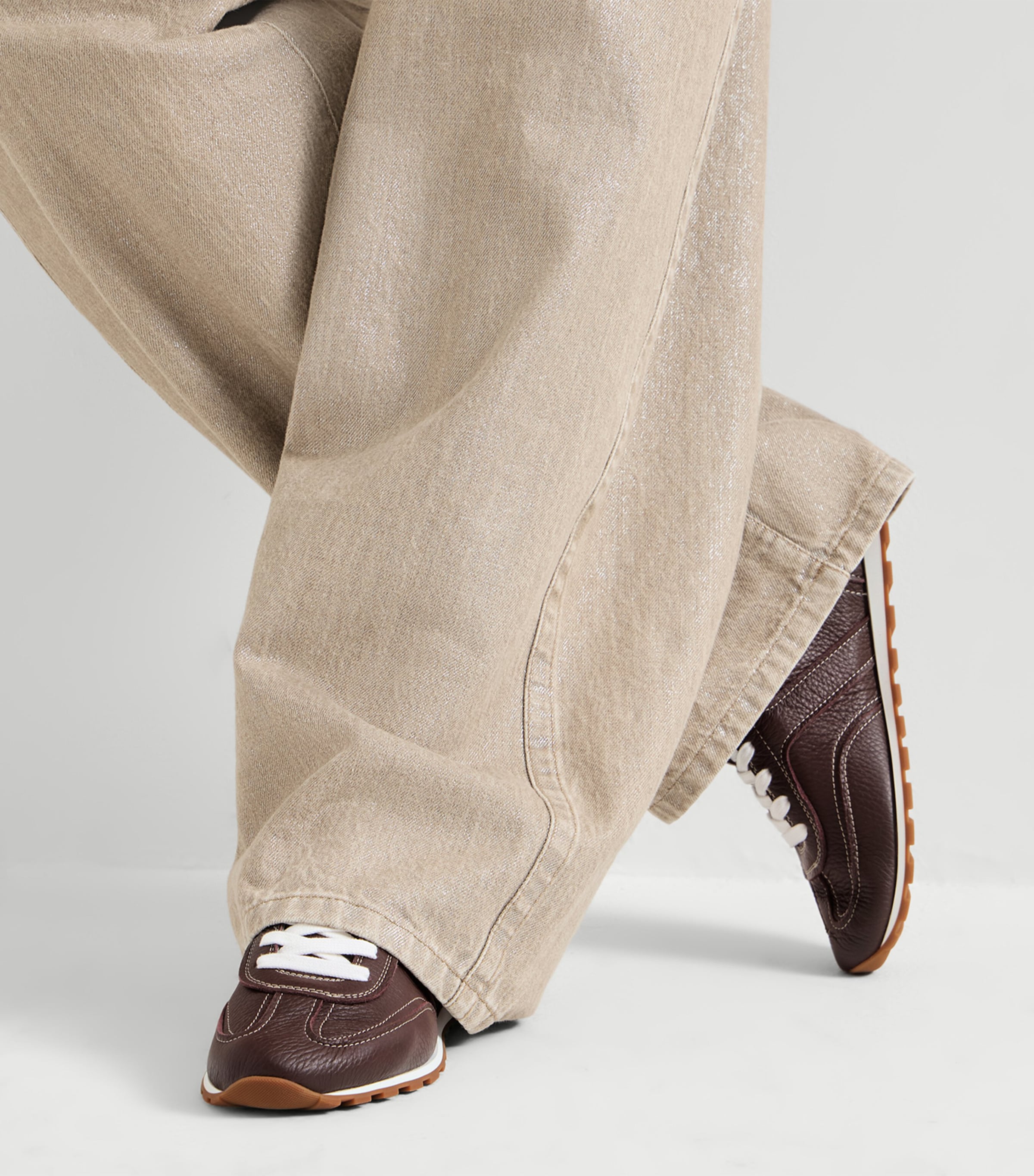 Brunello Cucinelli Leather Sneakers Image 4