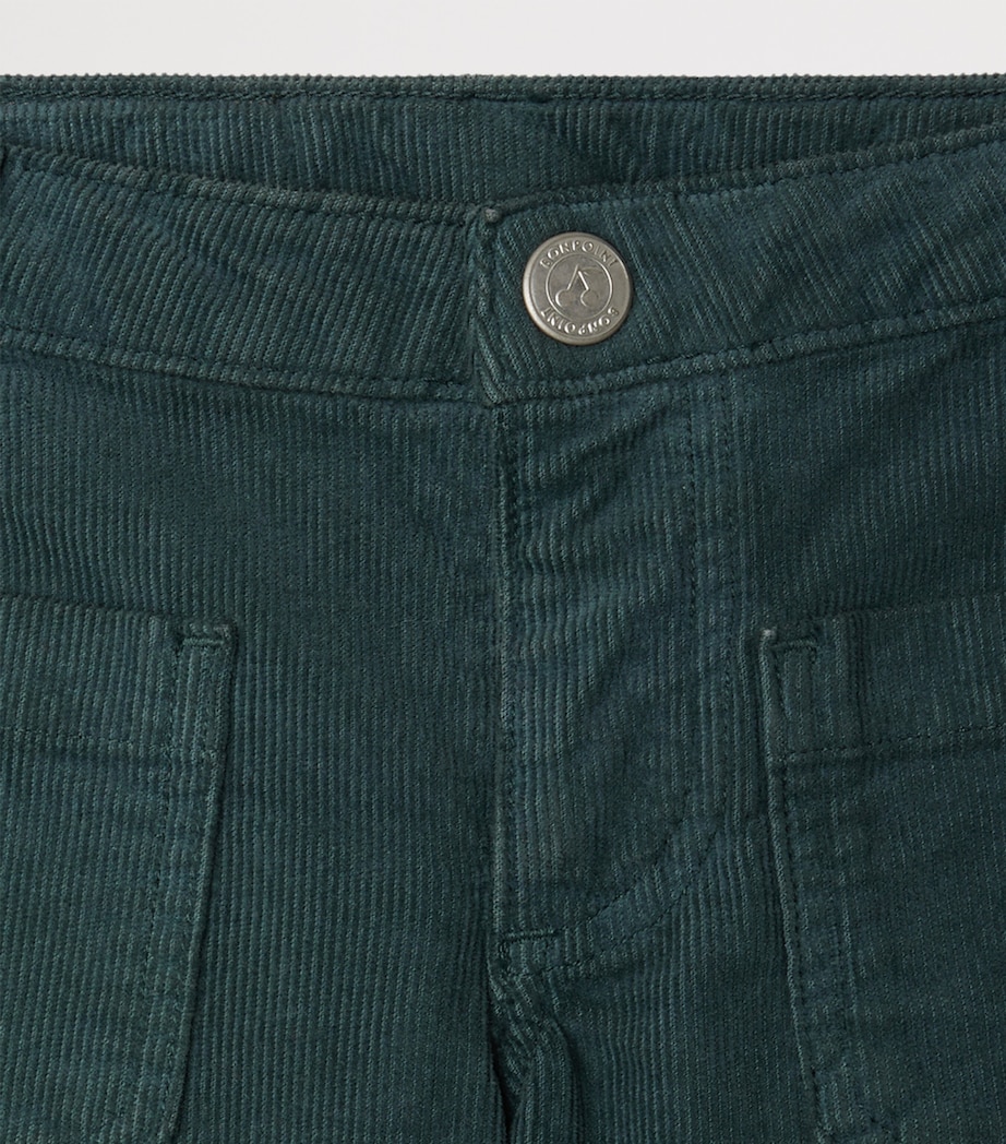 Corduroy Flared Trousers (10-14 Years) VERT DE GRIS Image 3