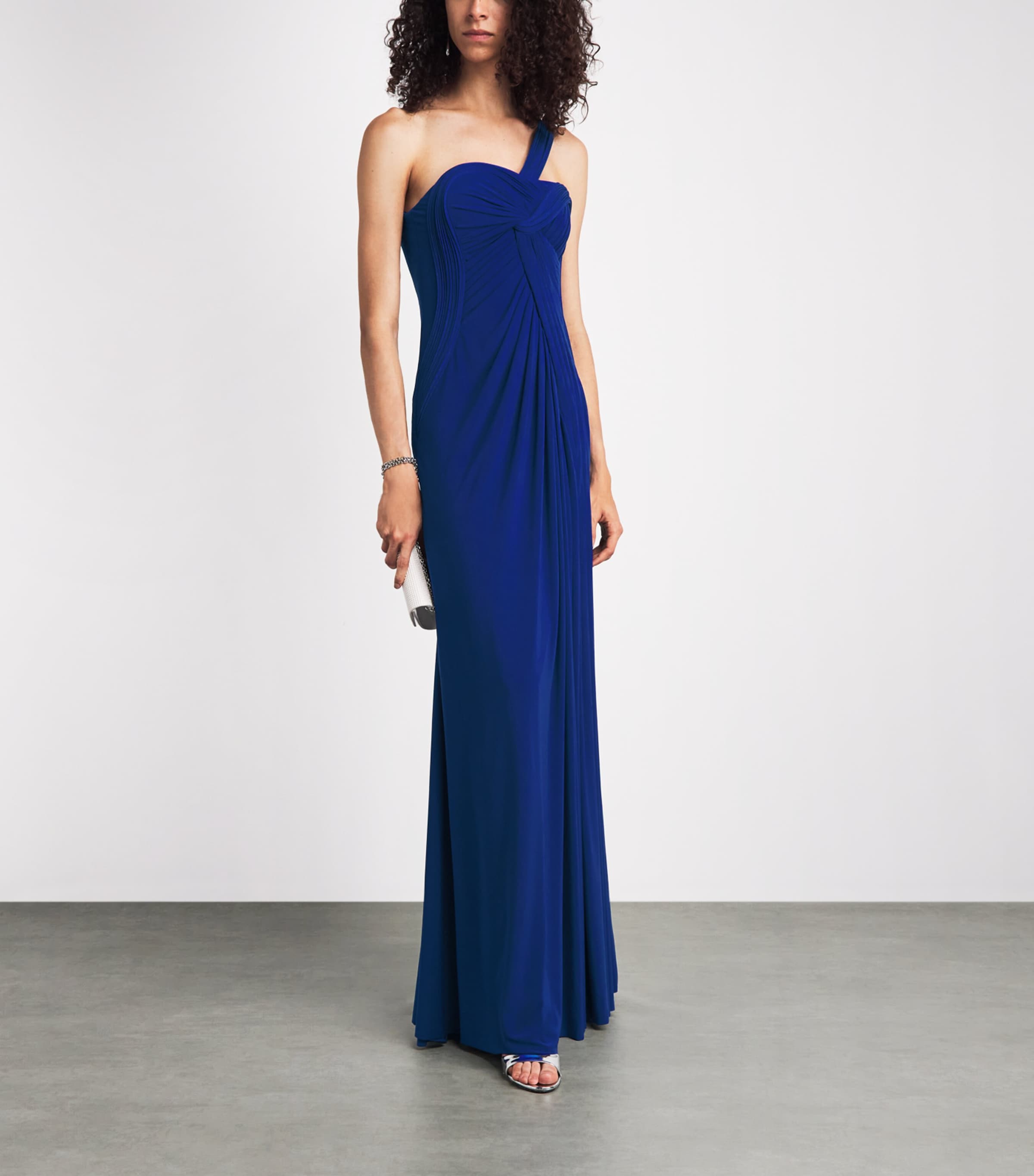 Gaurav Gupta Womens Intertwine Sculpt Aether Gown Ultramarine Blue Image 2