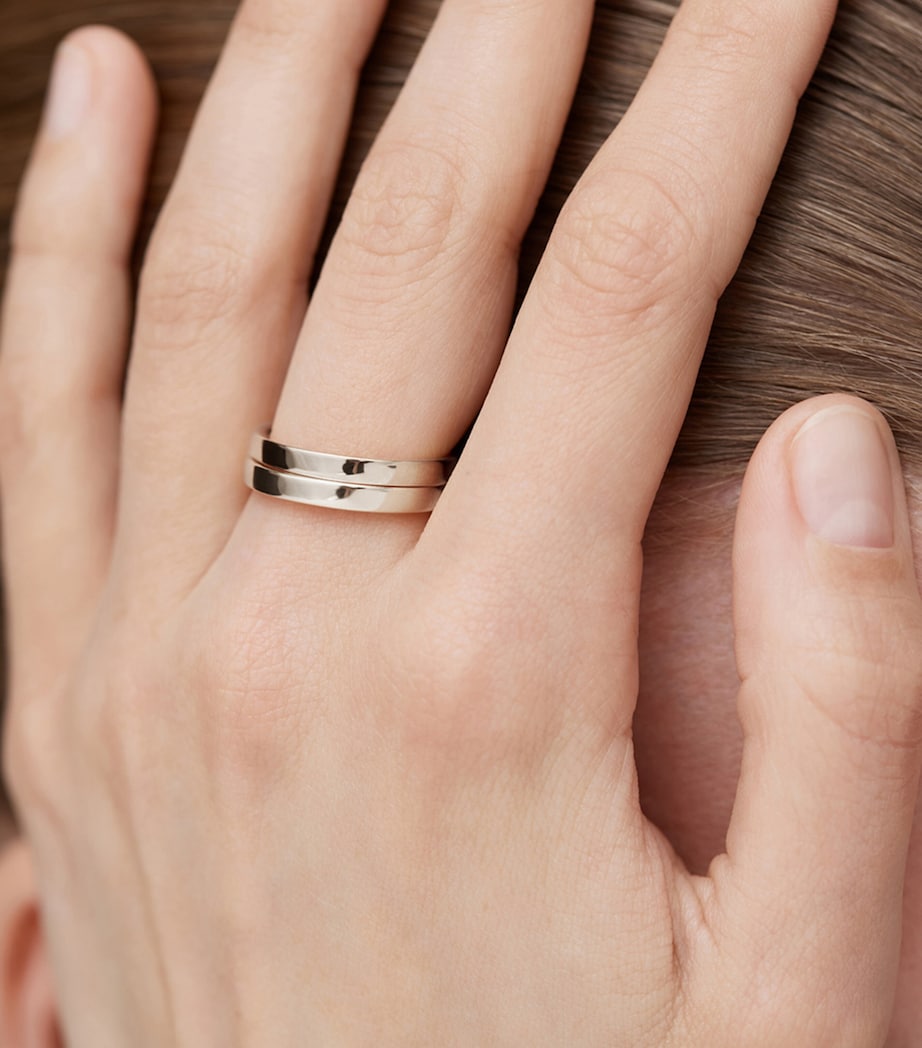 Monica Vinader Sterling Silver Essential Stacking Ring Silver Image 5