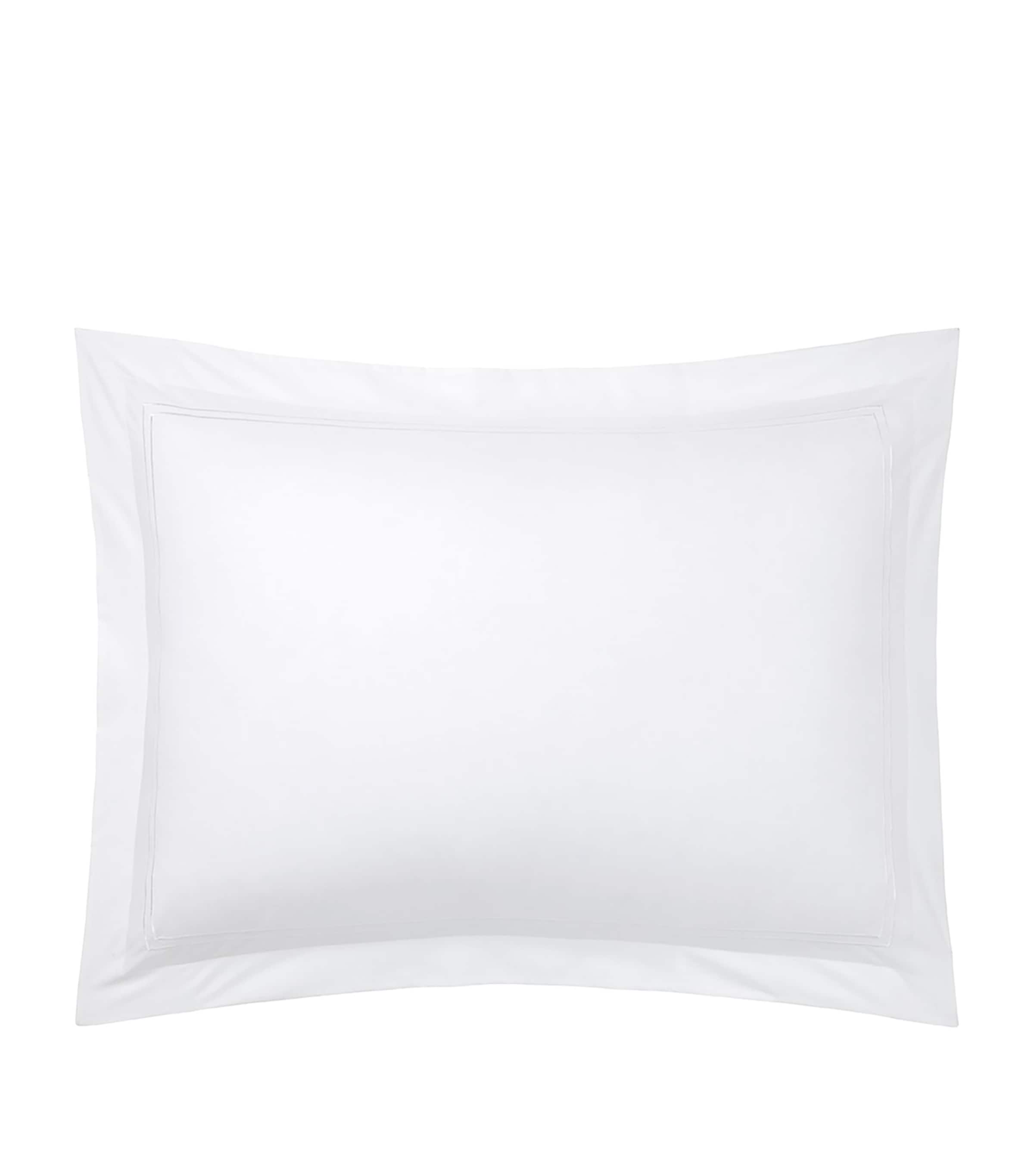 Organic Cotton Duo Standard Oxford Pillowcase (50cm x 75cm) BLANC Image 2