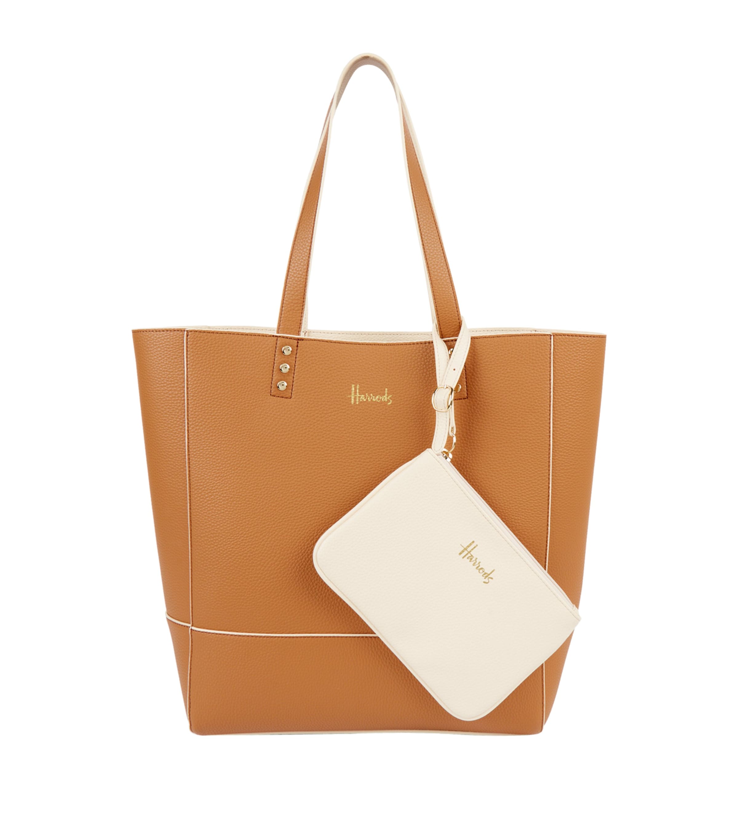 Harrods Fern Tote Bag In Neutral