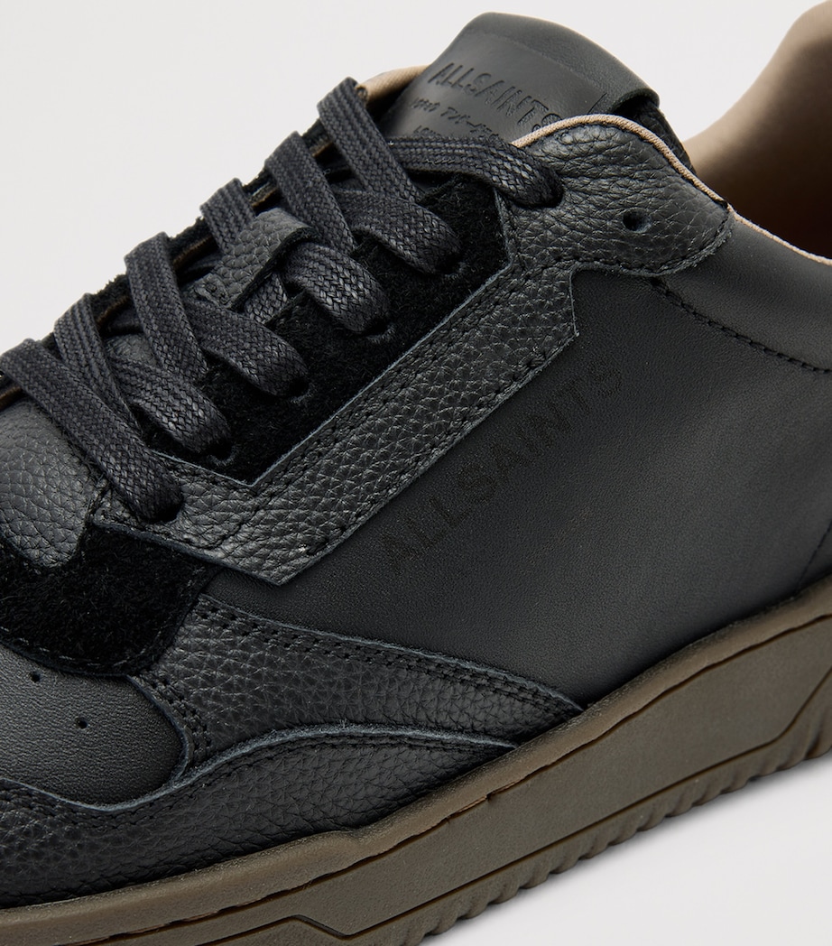 Leather Regan Sneakers BLACK/GUM Image 5
