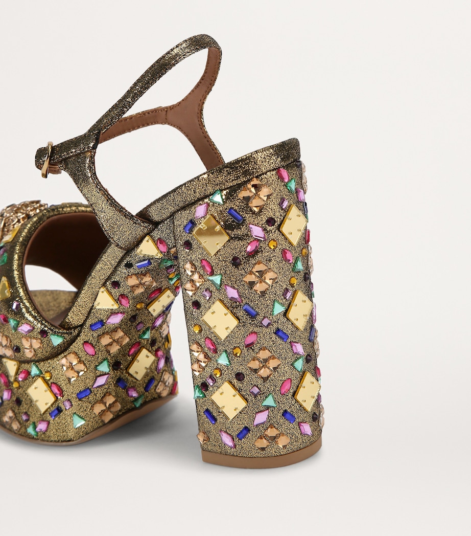 Kurt Geiger London Kensington Platform Sandals Gold Comb Image 2