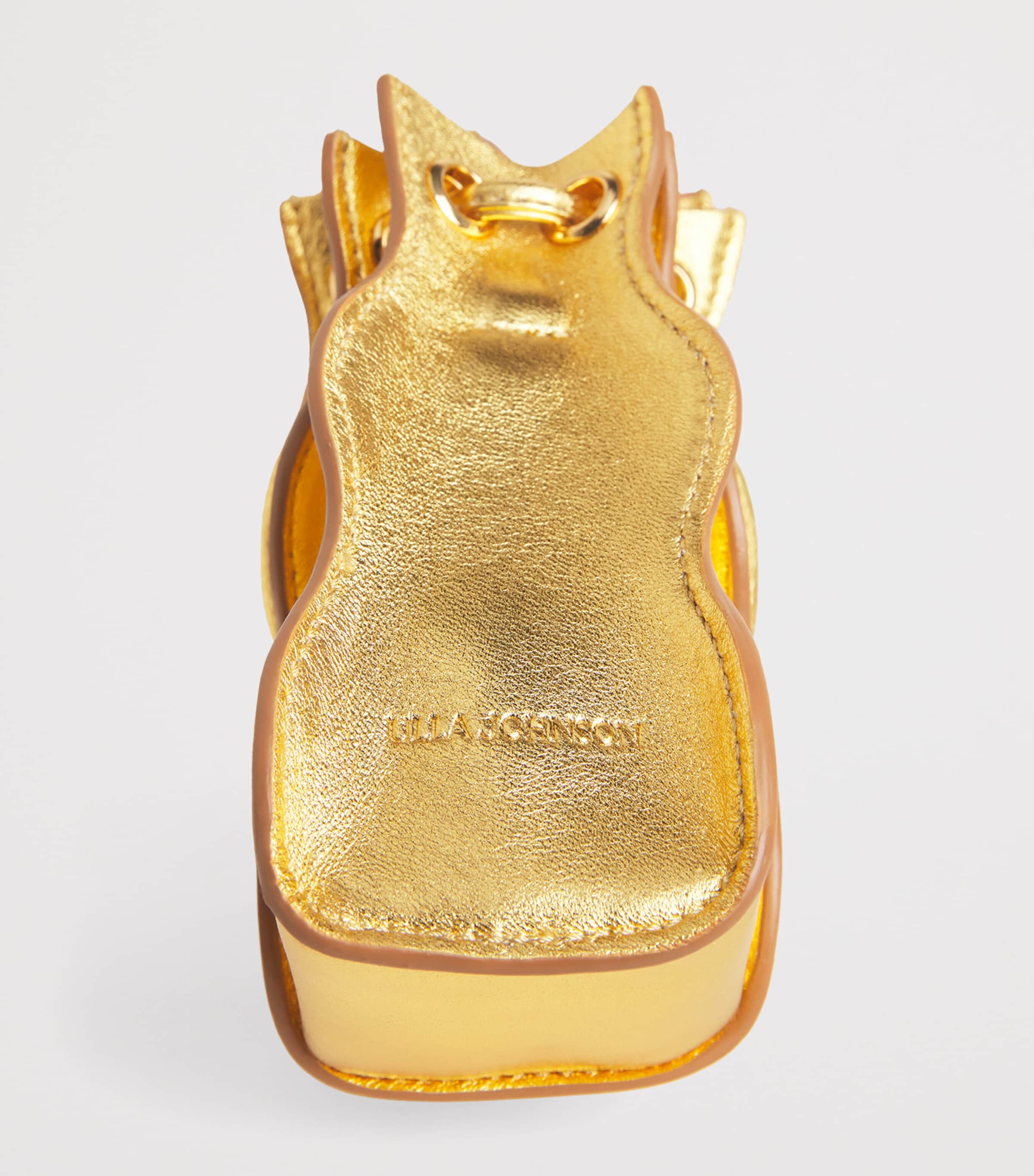 Ulla Johnson Small Leather Adria Cross-Body Bag Gold Image 4