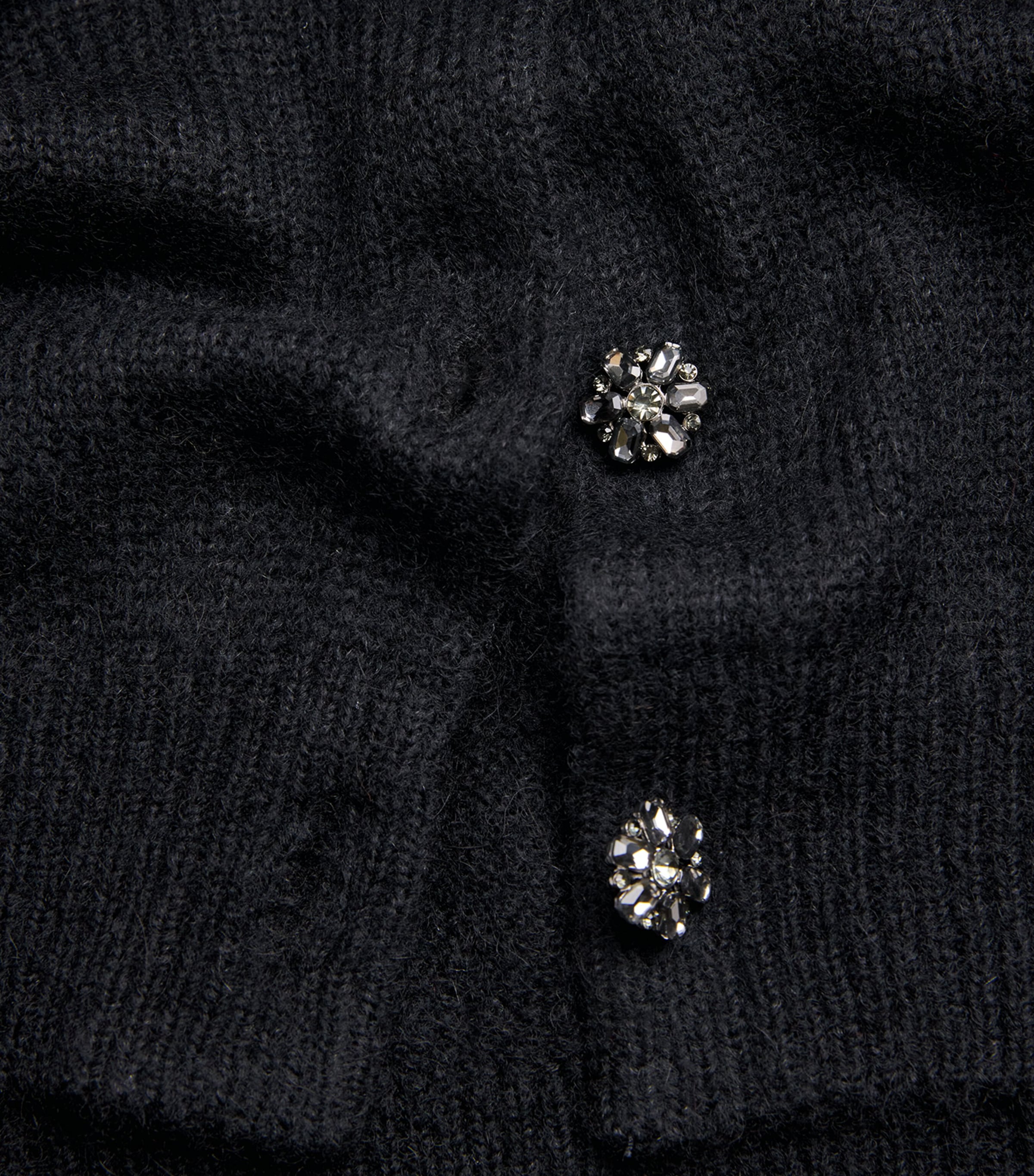 Crystal-Button Petra Cardigan BLACK Image 5