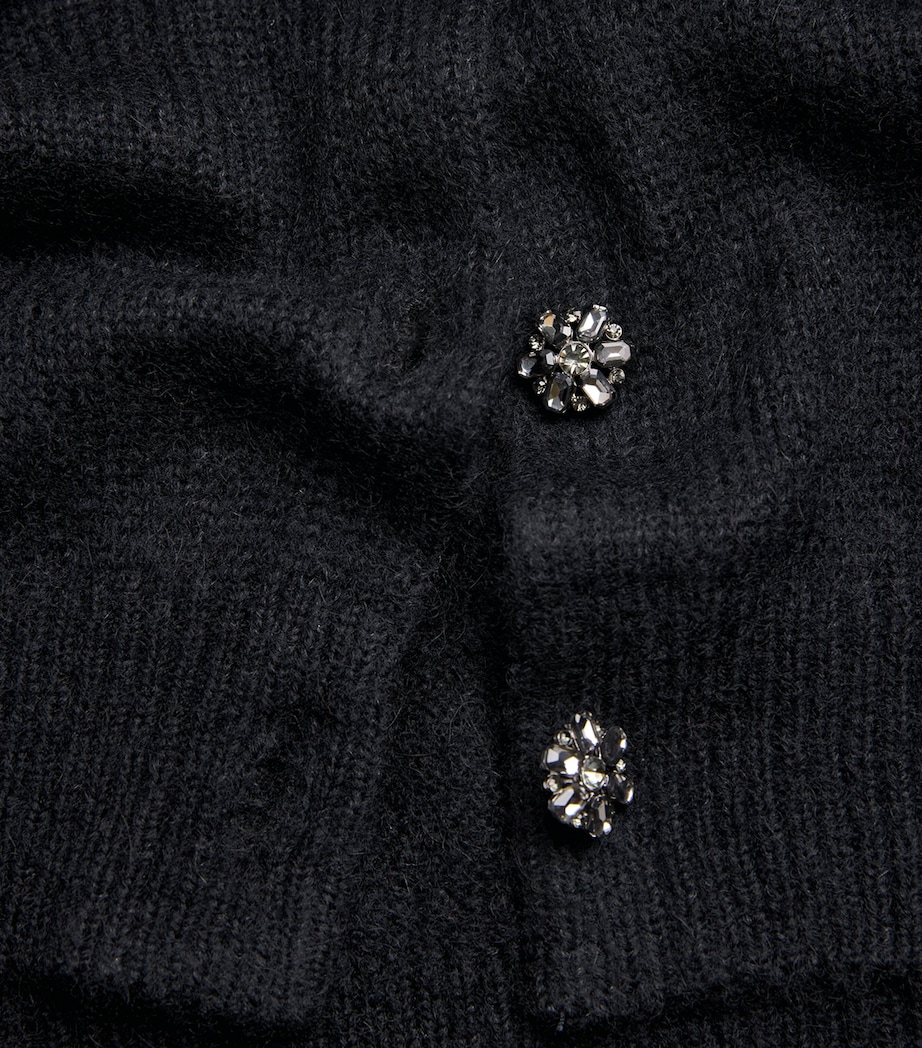 Crystal-Button Petra Cardigan BLACK Image 5