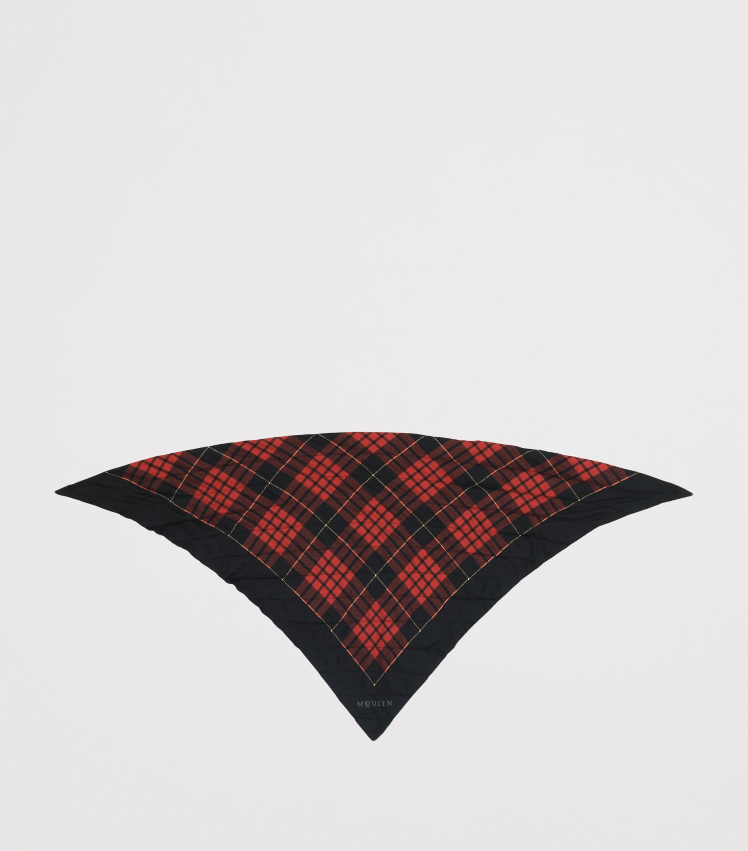 Silk Tartan Triangle Scarf 1074 Image 3