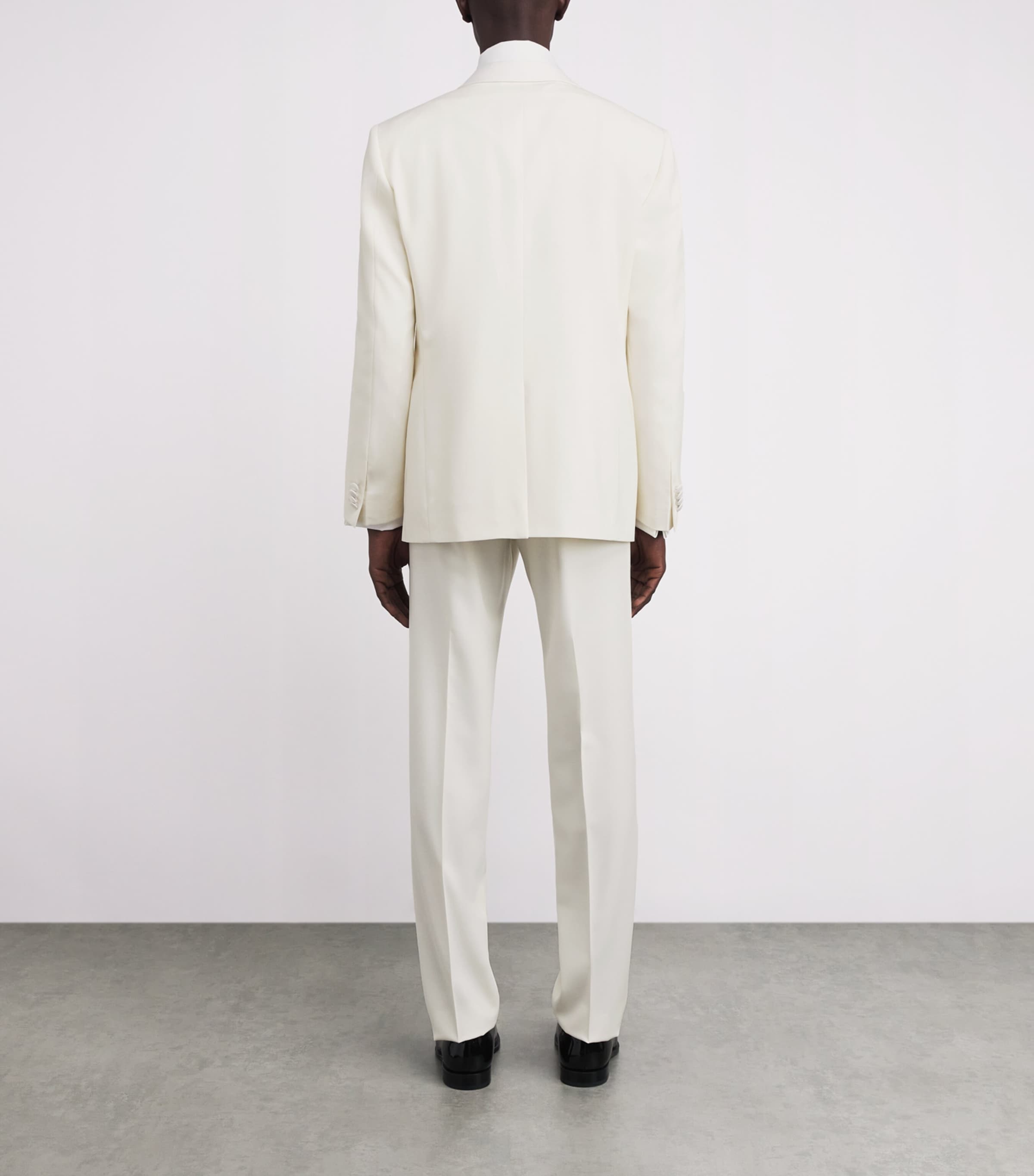 Wool 2-Piece Tuxedo 073 NATURAL WHITE Image 4