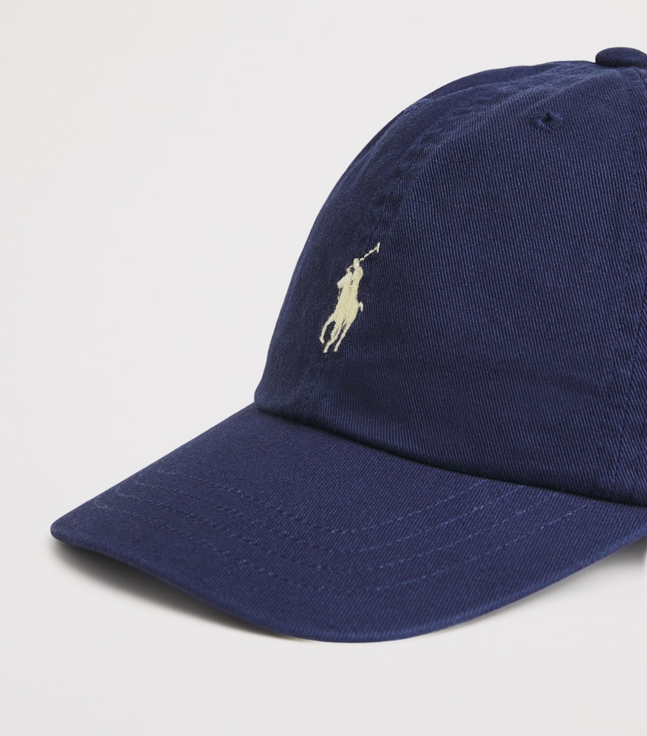 Cotton Polo Pony Baseball Cap NEWPORT NAVY Image 4