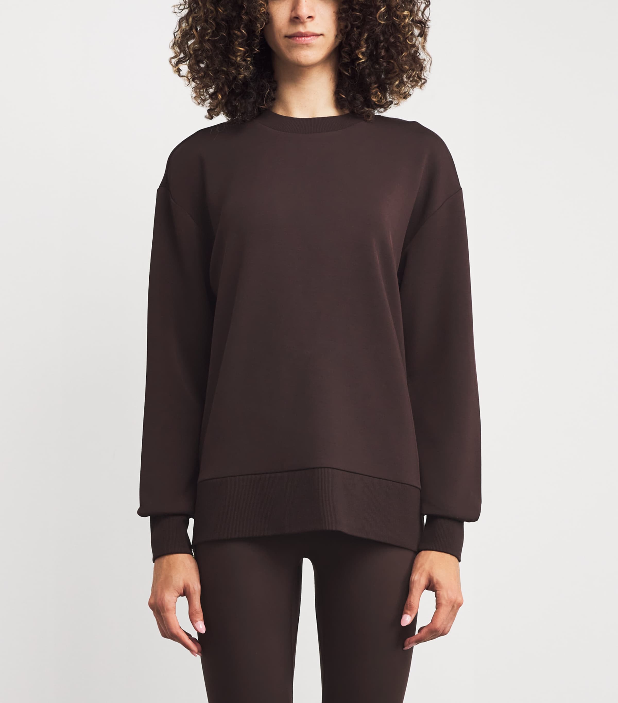 DoubleSoft Gabriella Sweatshirt COFFEE BEAN Image 3