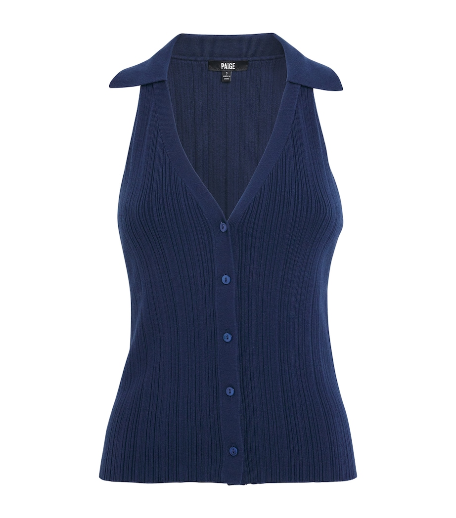 Ribbed Noellia Tank Top NAVY Image 1