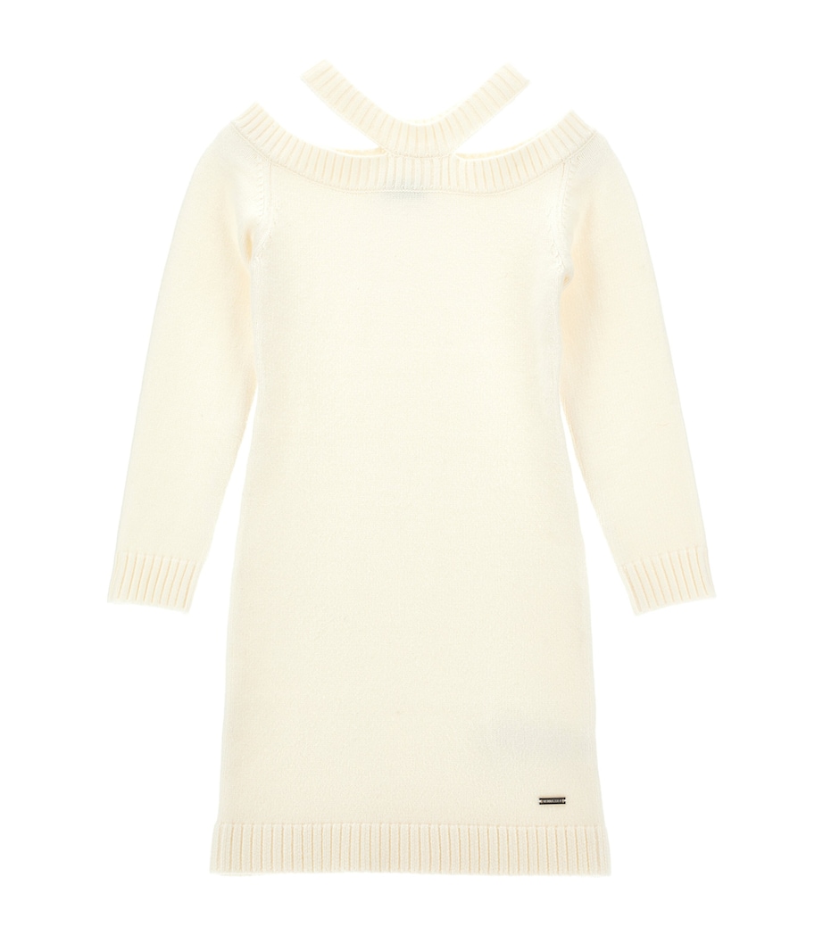 Knitted Neck-Cutout Dress (4-12 Years) PANNA Image 1