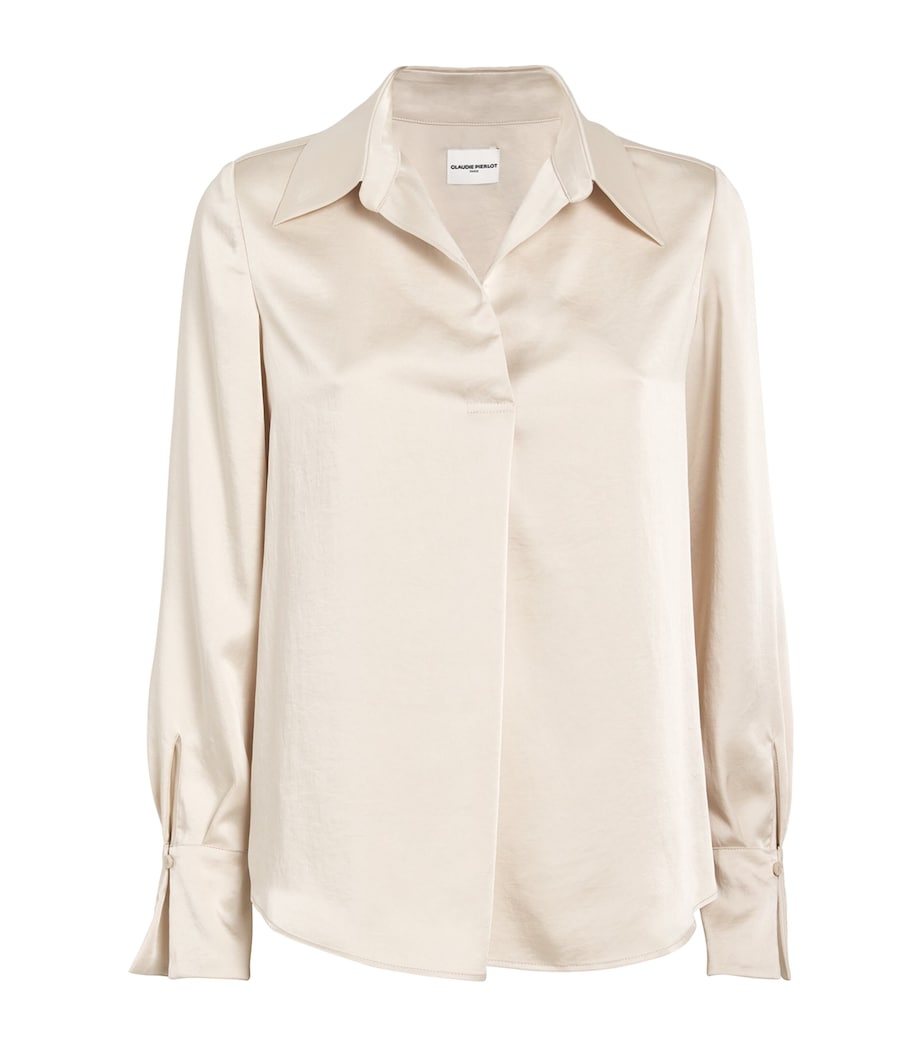Satin Shirt ICE BEIGE Image 1