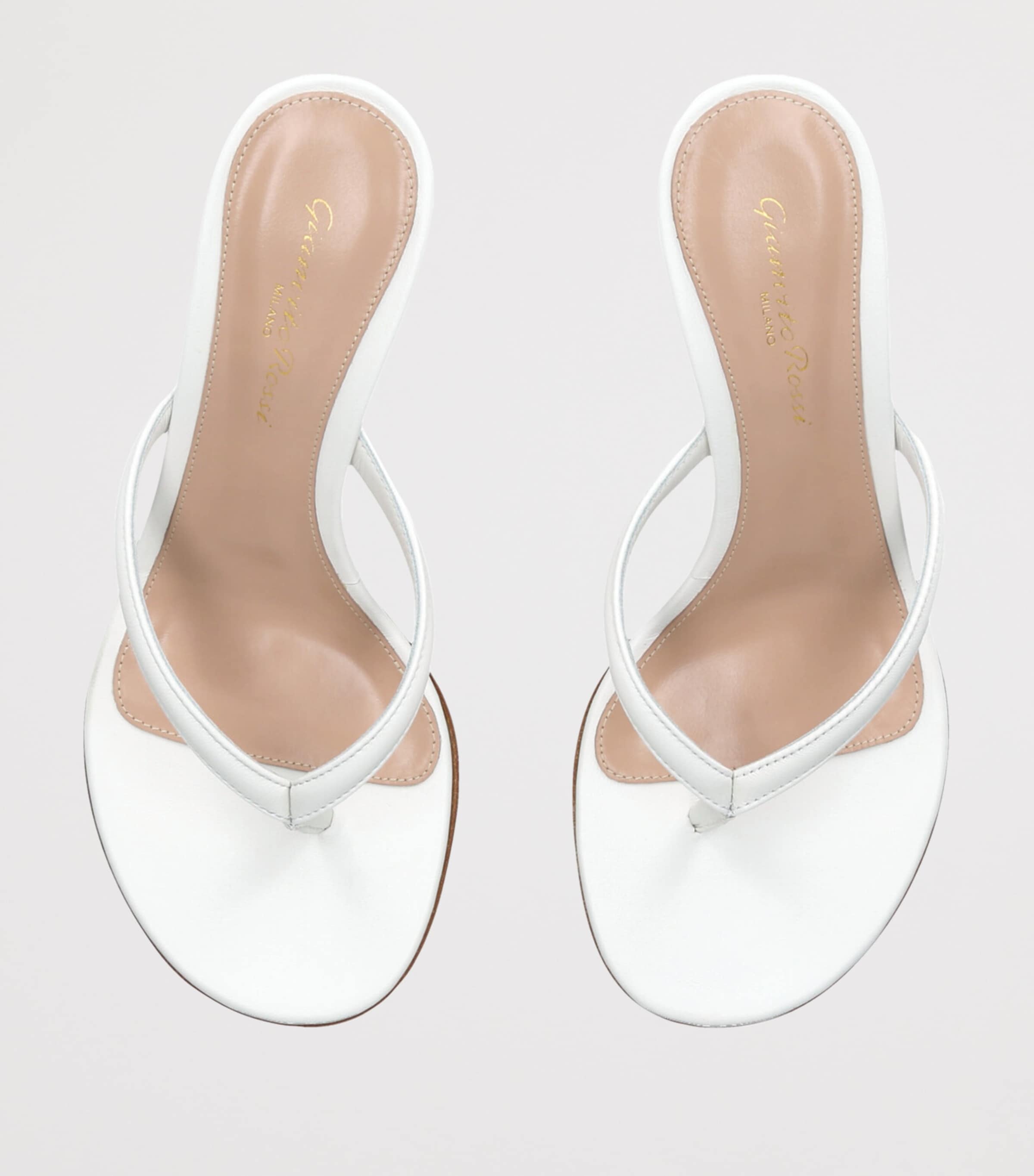 Gianvito Rossi Leather Calypso Sandals 70 White Image 4