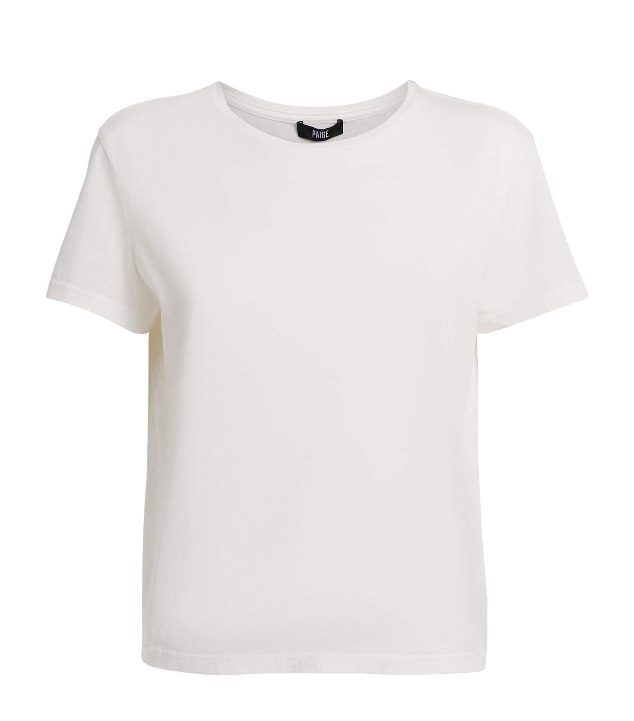 PAIGE Womens Cotton Haven T-Shirt White Image 1