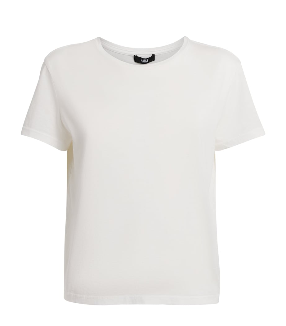 PAIGE Womens Cotton Haven T-Shirt White Image 1