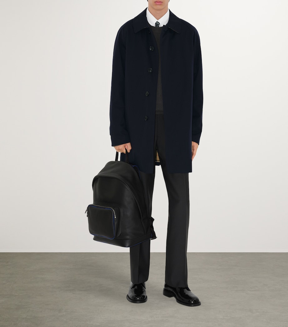 Short Camden Heritage Car Coat COAL BLUE Image 4