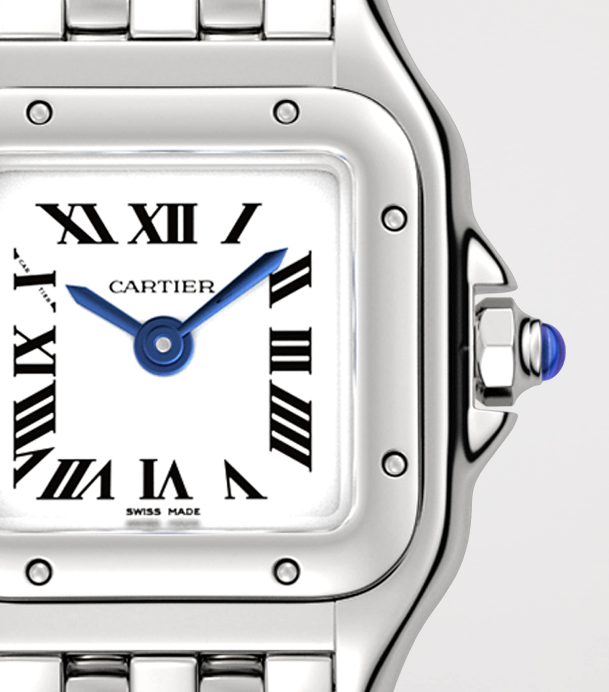 Mini Steel Panthère de Cartier Watch 19mm SILVER Image 9