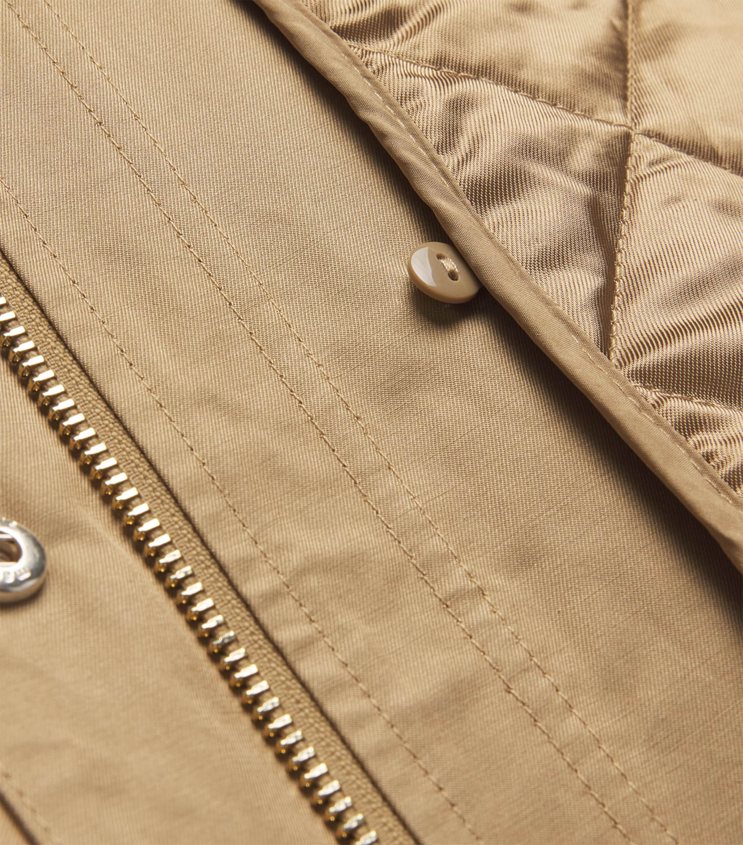 Detachable-Lining Chore Jacket CAMEL Image 5
