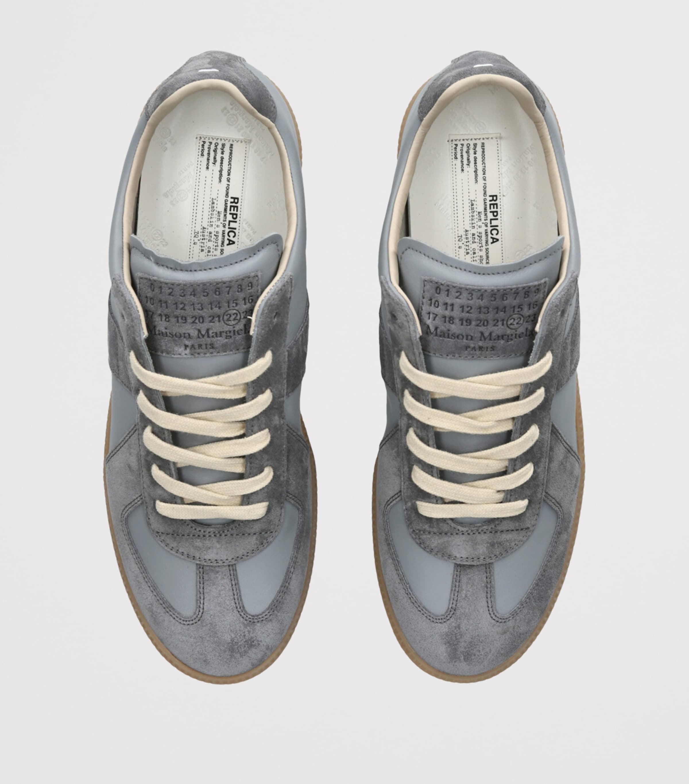 Suede Replica Sneakers GREY/LIGHT Image 4