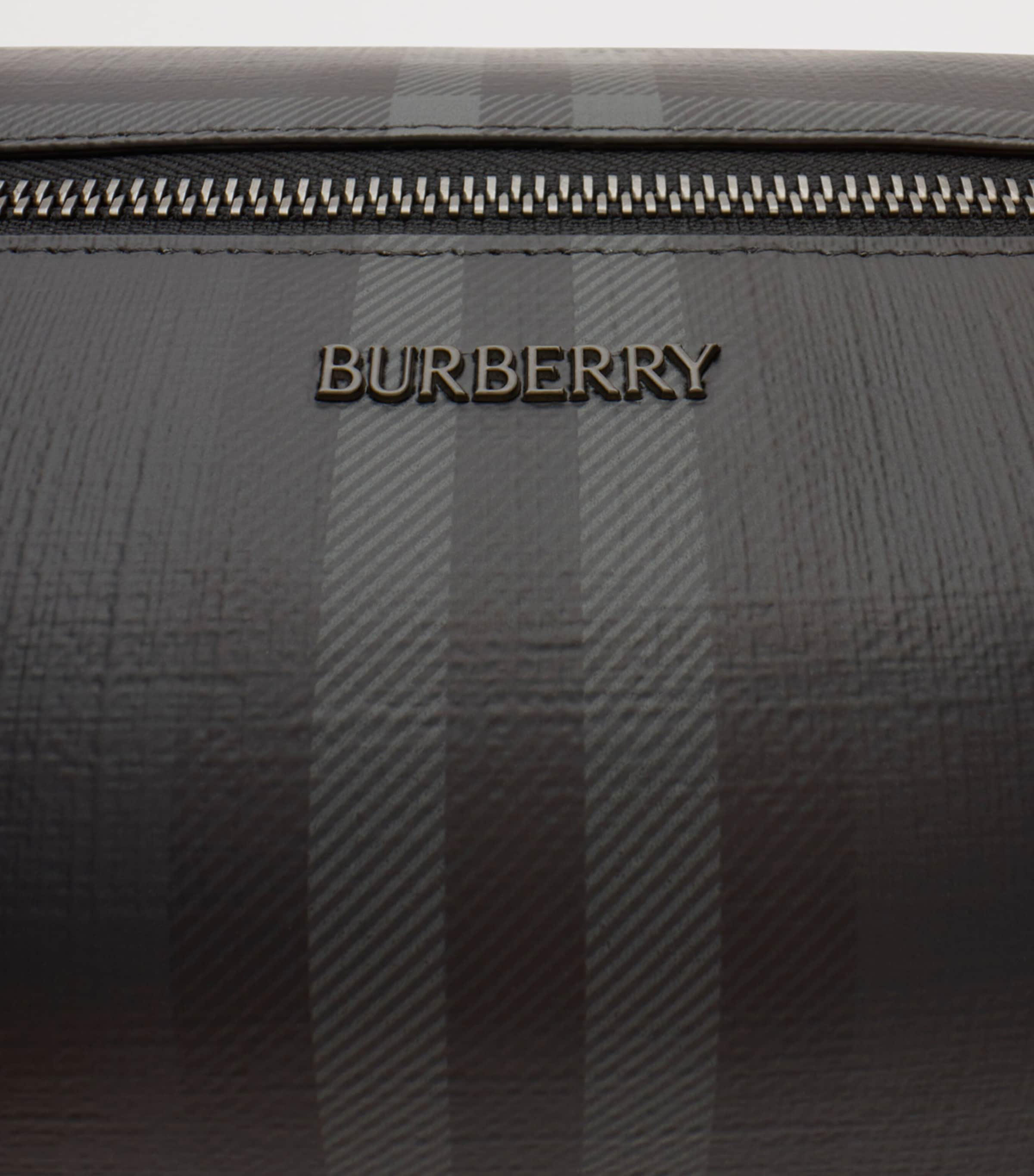 Burberry City Check Zip Pouch Iron Image 6